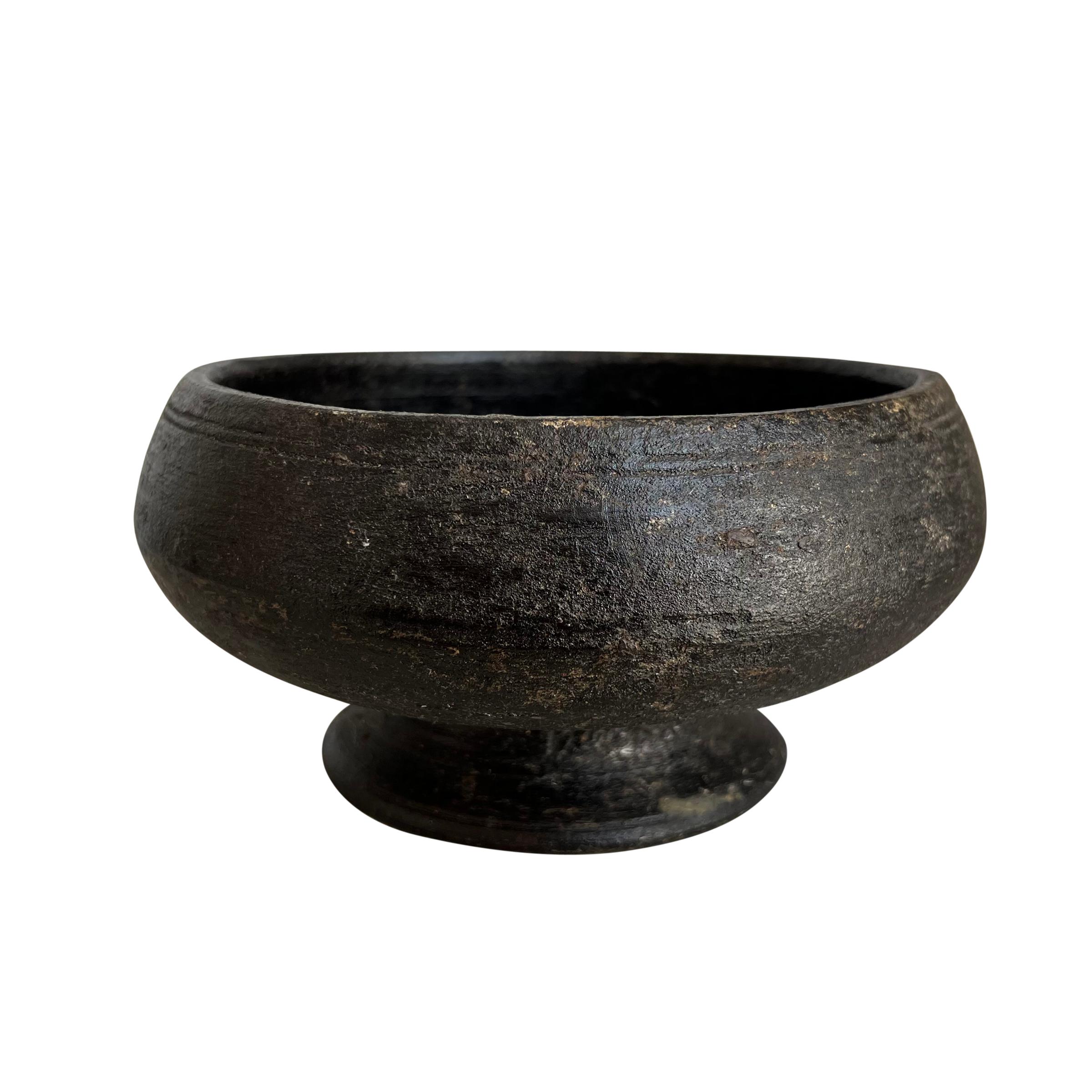 Primitive Set of Five 19th Century Tibetan Buddhist Alms Bowls