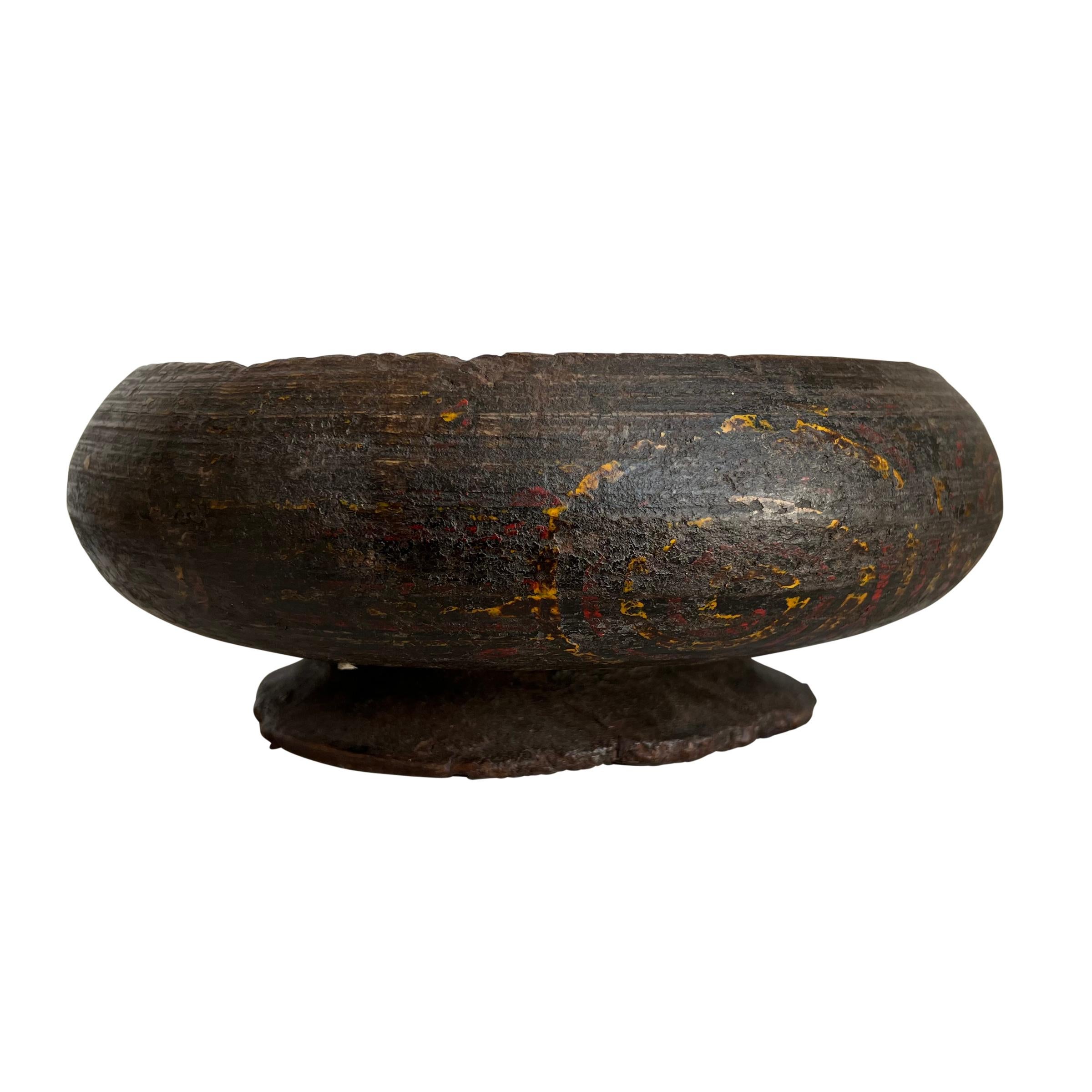 Hand-Carved Set of Five 19th Century Tibetan Buddhist Alms Bowls