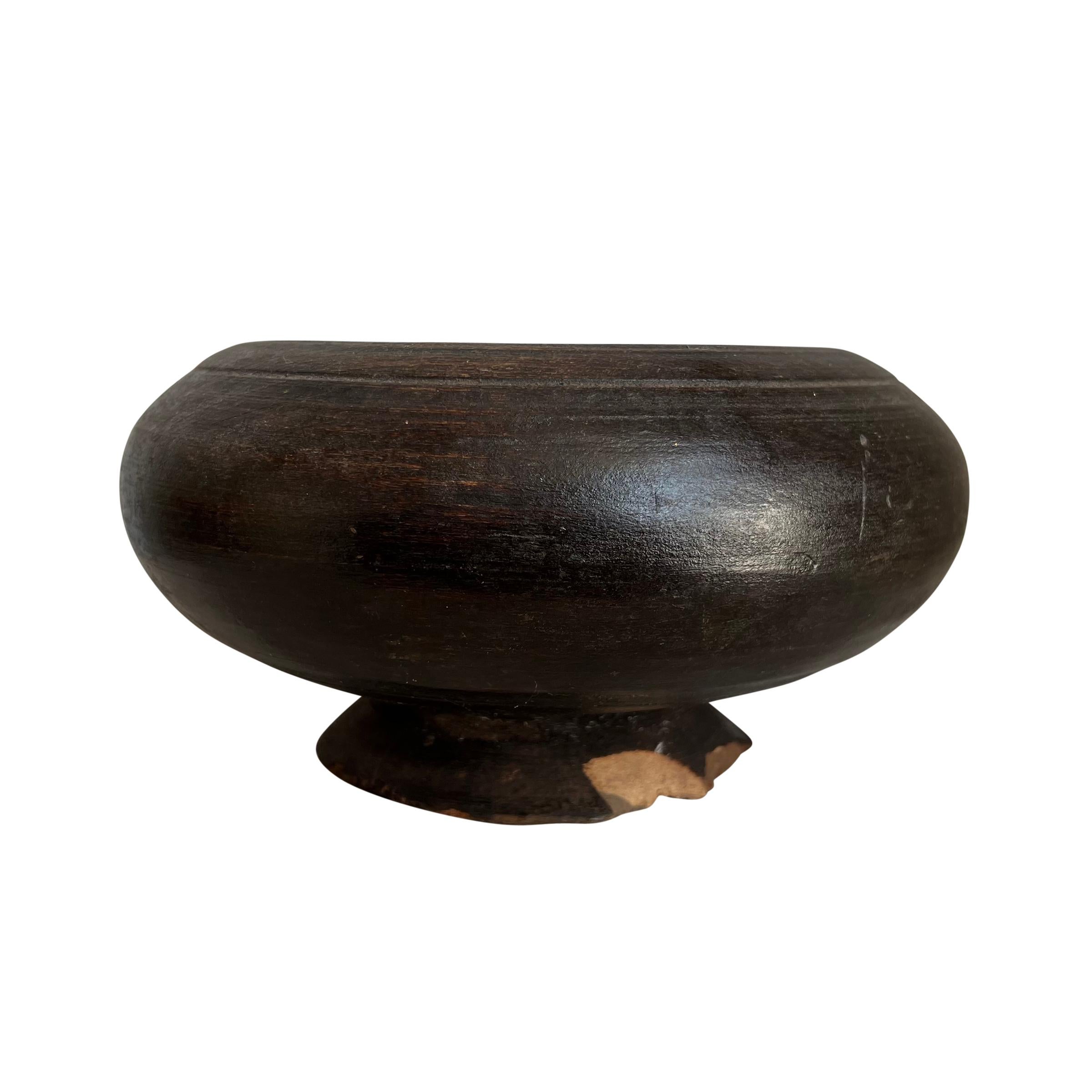 Wood Set of Five 19th Century Tibetan Buddhist Alms Bowls