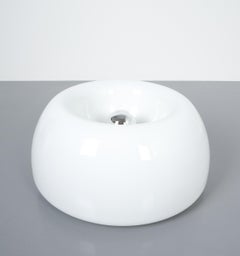 Achille Castiglioni Glass Flush Mounts Velella Lamps, Italy, 1960