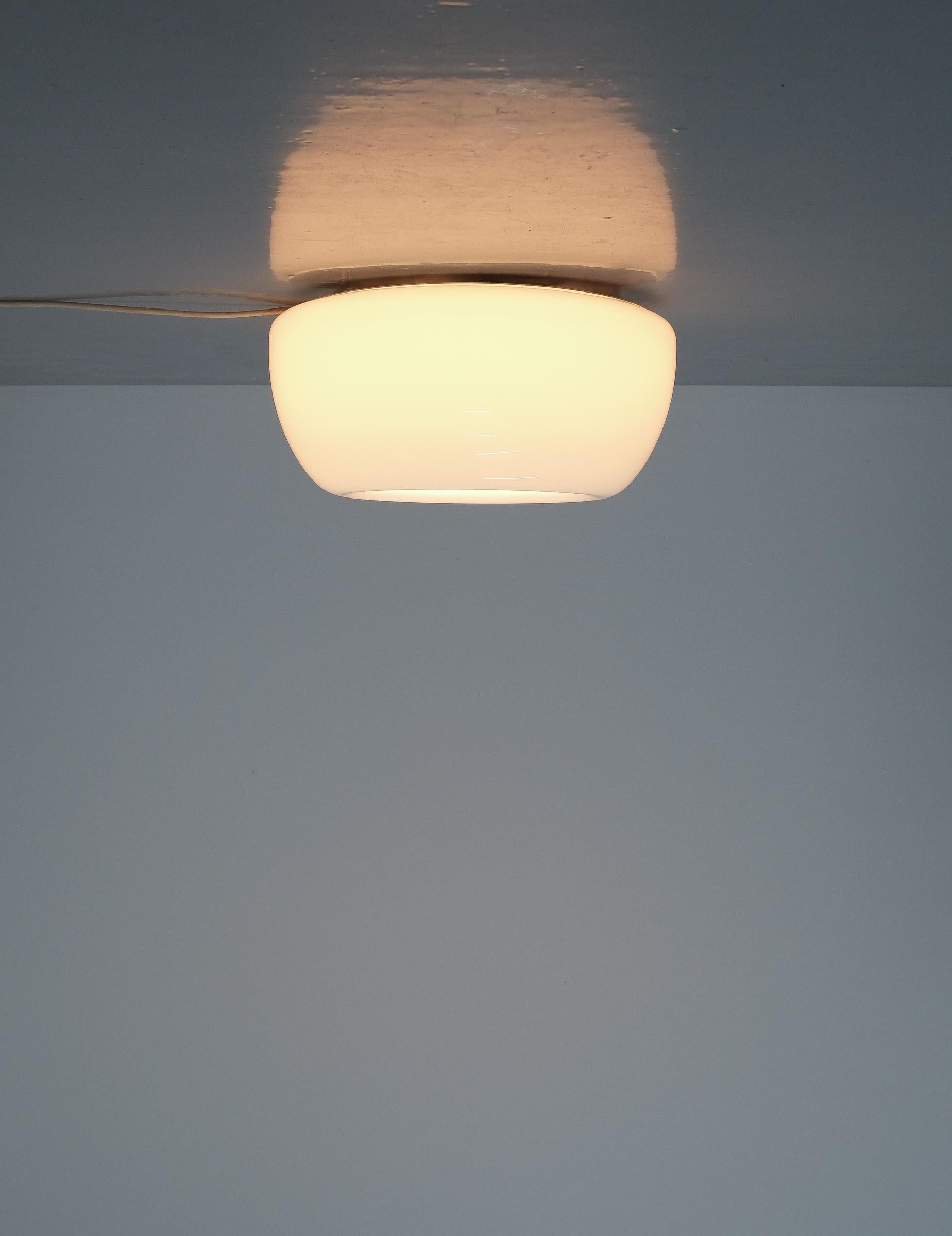 Achille Castiglioni Glas-Einbaubeleuchtung Velella-Lampen, Italien, 1960 (Italienisch) im Angebot