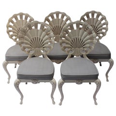 Ensemble de cinq chaises Grotto en aluminium par Tropitone