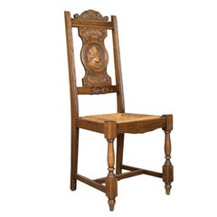 Set Of Six Antique Kitchen Chairs French Country Dining Circa 1910 Set Of Five Antique Dining Chairs Flemish Country Kitchen Oak Rush Circa 1910