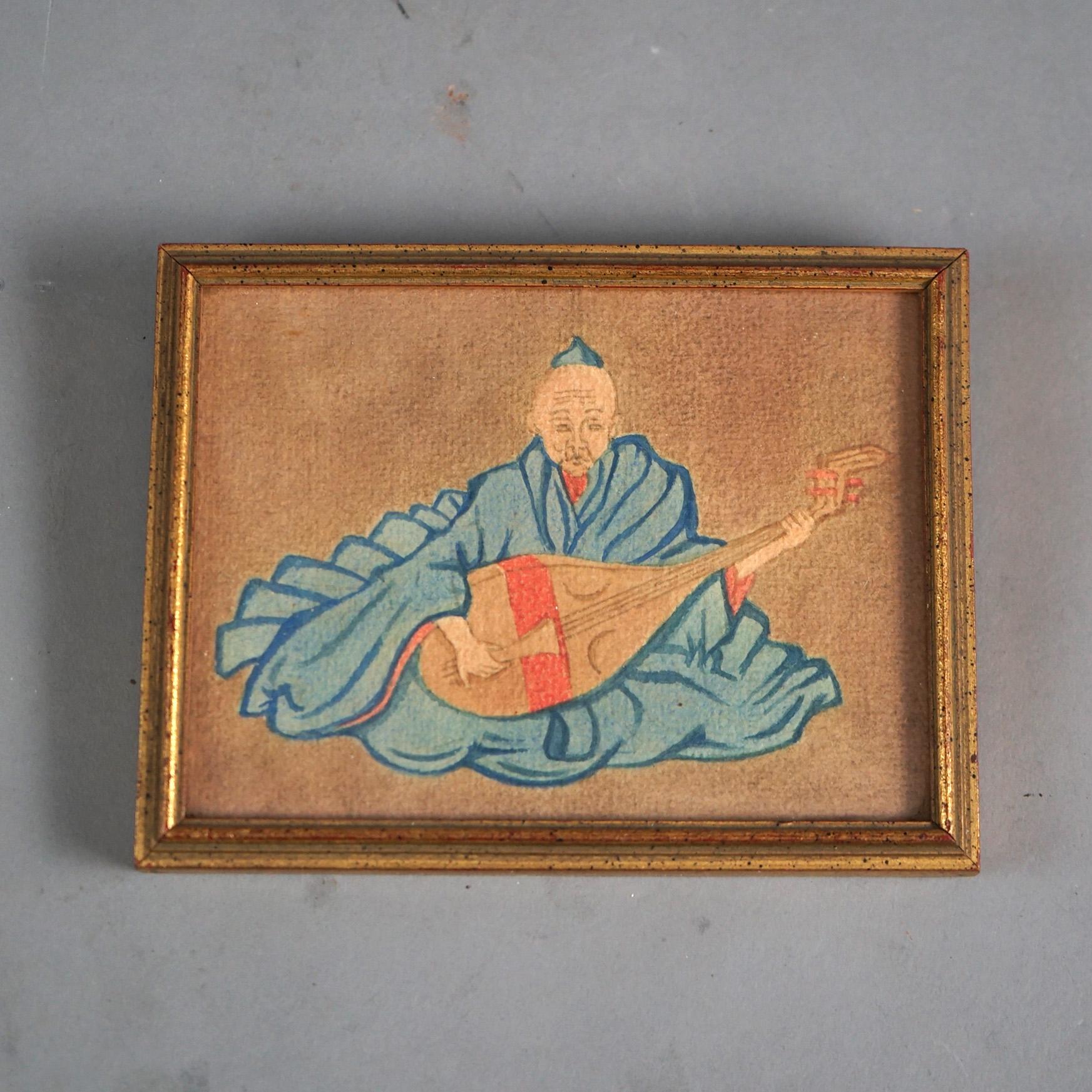 Set of Five Antique Japanese Woodblock Prints, Framed C1920

Measures - 14.5