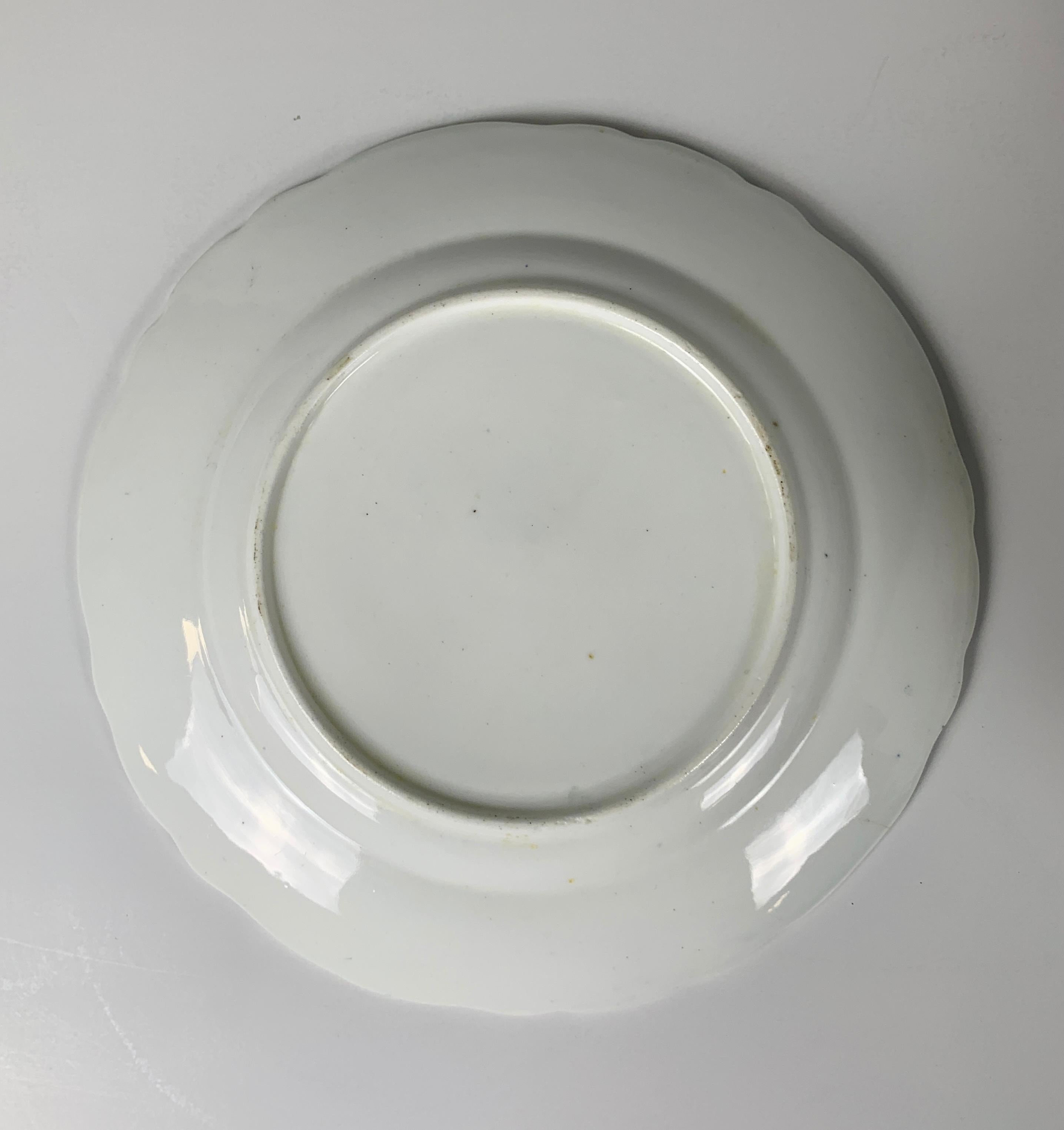 Juego de Cinco Vajillas Antiguas de Porcelana Pintadas a Mano, Inglaterra, Ca. 1830 en venta 9