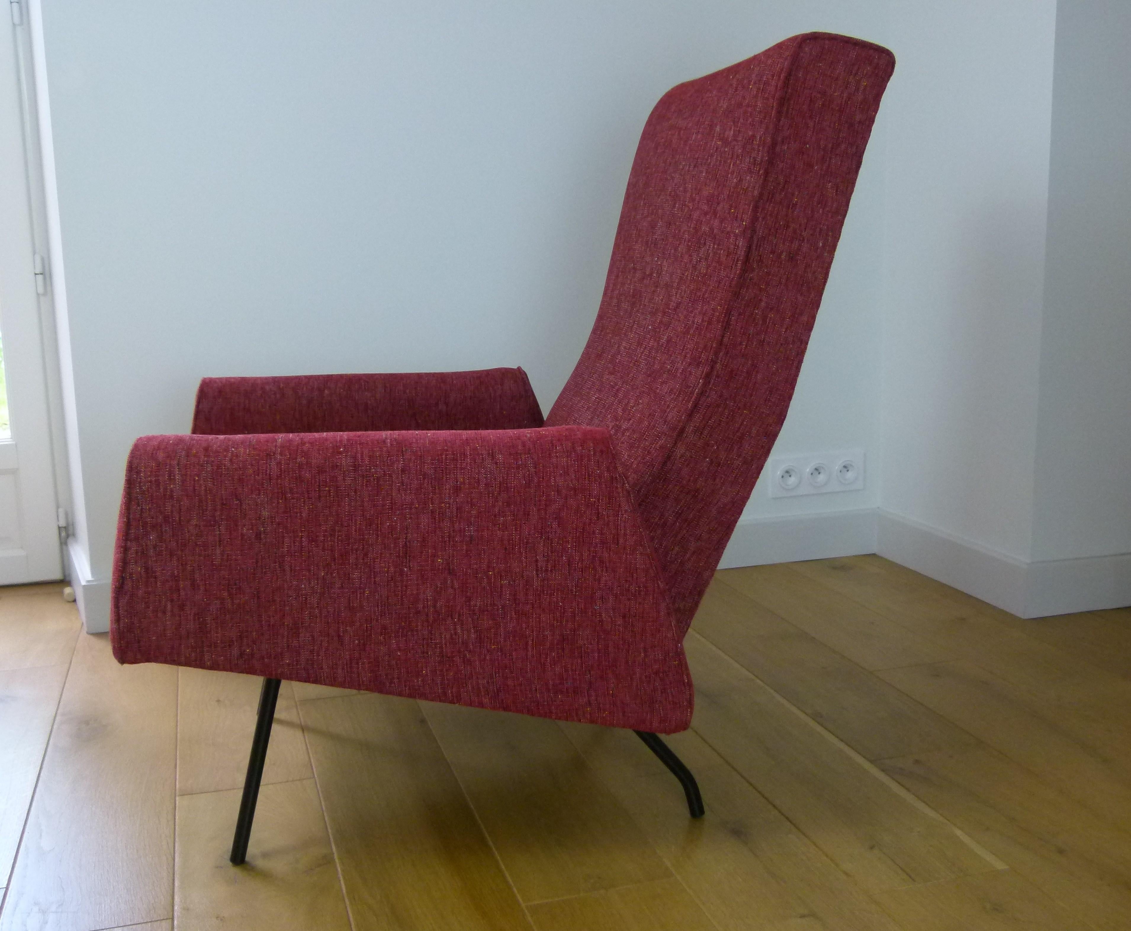 20th Century Set of Five Armchairs Forming Lounge by L.Paolozzi, 1955-1960s