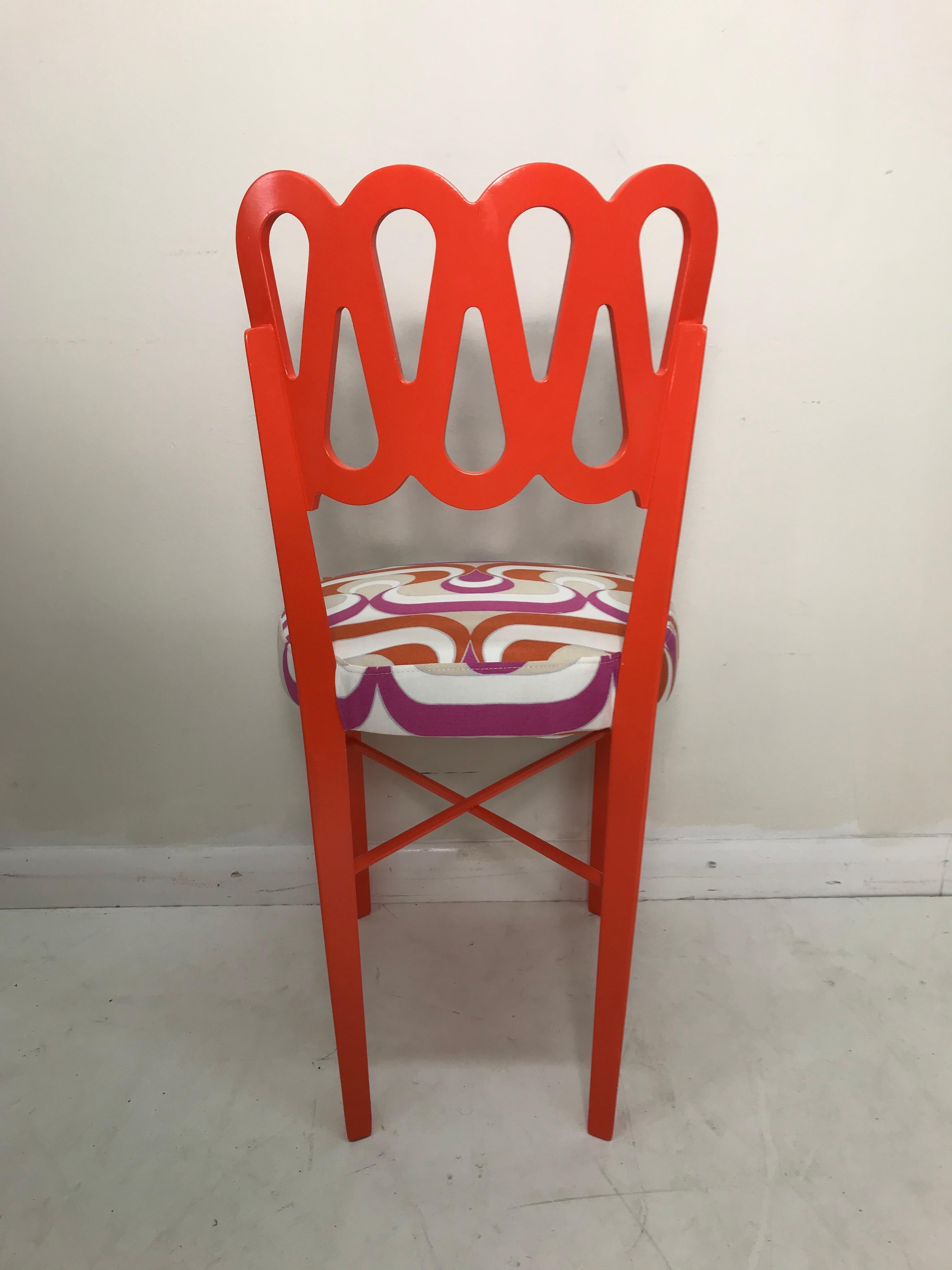 Set of Five Art Deco Ribbon Back Chairs In Excellent Condition For Sale In West Palm Beach, FL