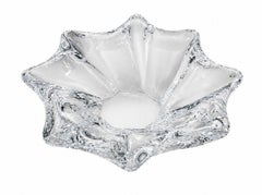 Set of Five Baccarat Crystal Animal Figures & Bowl. Late 20th Century.
