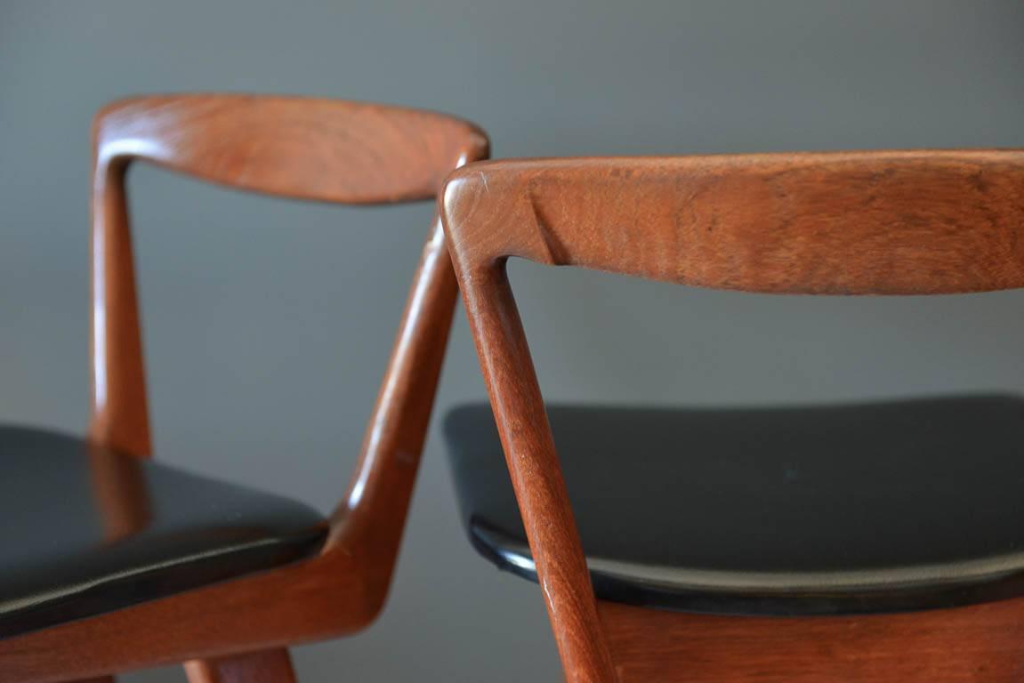 Set of Five Barstools by Henry Rosengren Hansen, circa 1960 1