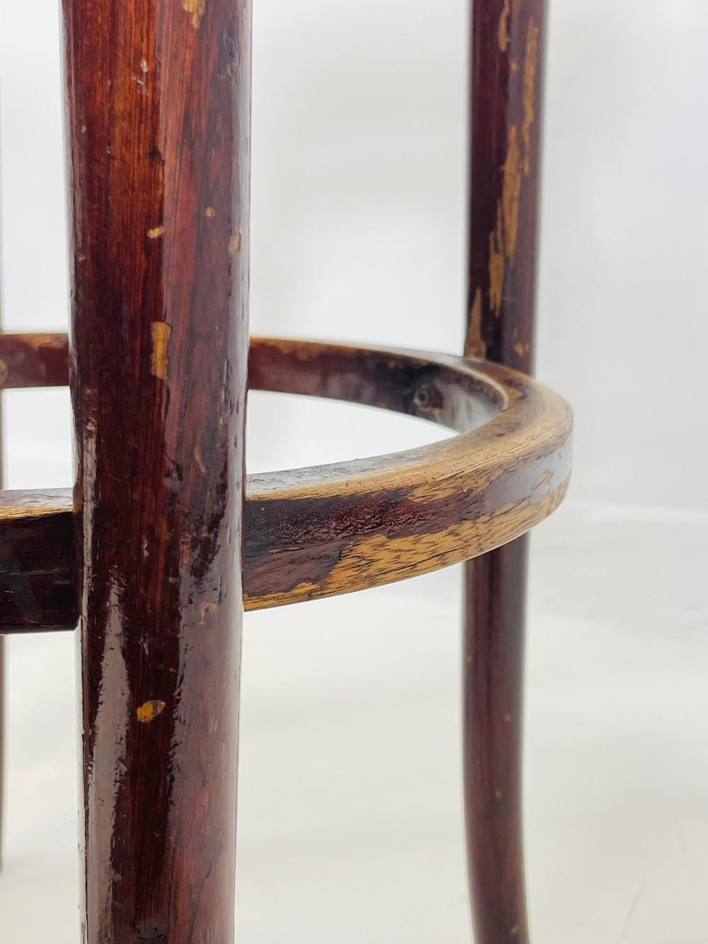 Ensemble de cinq tabourets de bar de Michael Thonet pour Thonet Furniture, États-Unis, années 1960 en vente 4
