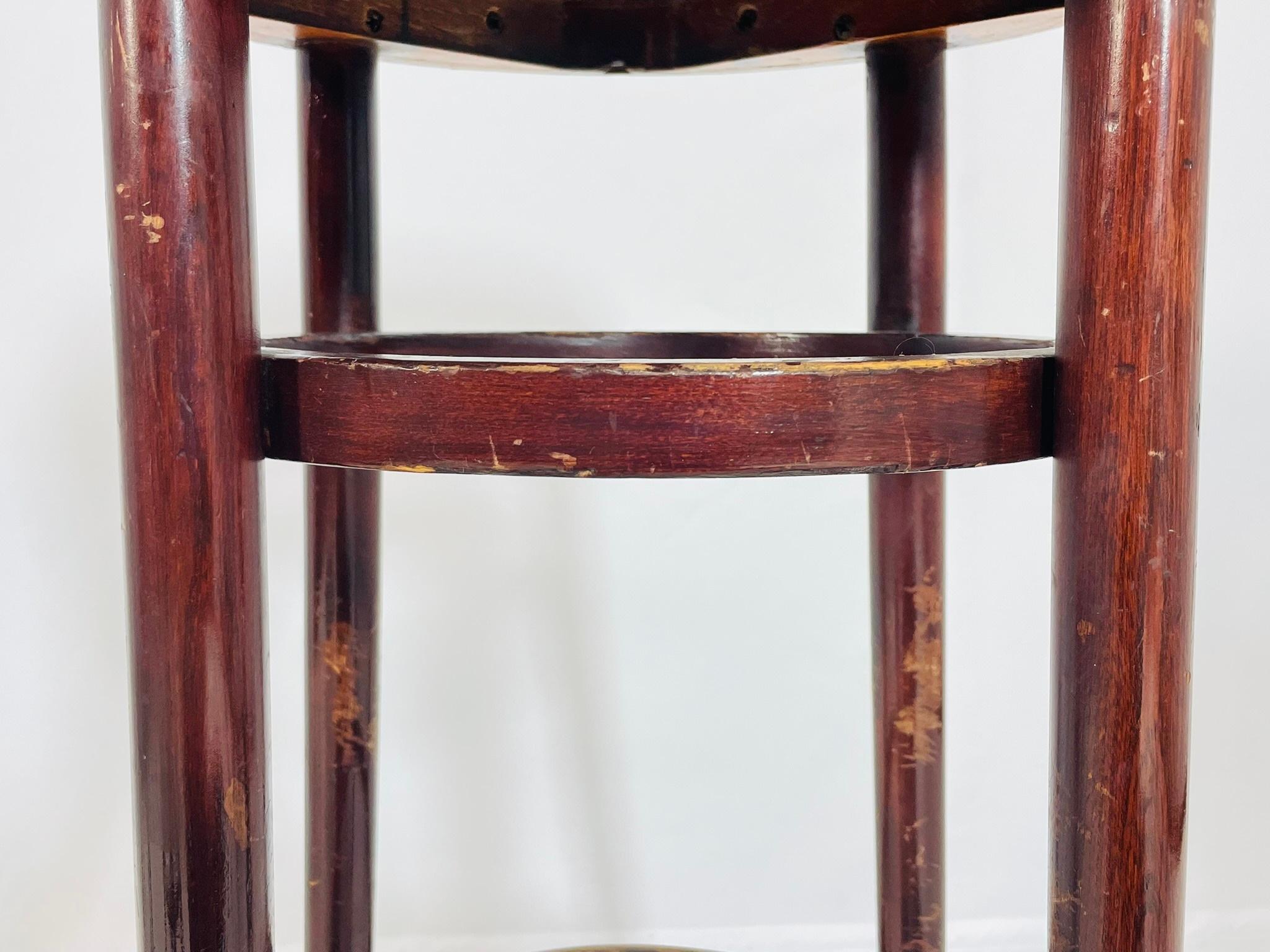 Ensemble de cinq tabourets de bar de Michael Thonet pour Thonet Furniture, États-Unis, années 1960 en vente 7
