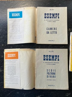 Ensemble de cinq livres, ¨Di Arredamento Moderno di Tutto il Mondo¨by Roberto Aloi