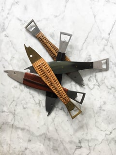 Carl Auböck II Sammlung von fünf Flaschenöffnern Modell '4687', Österreich 1950er Jahre