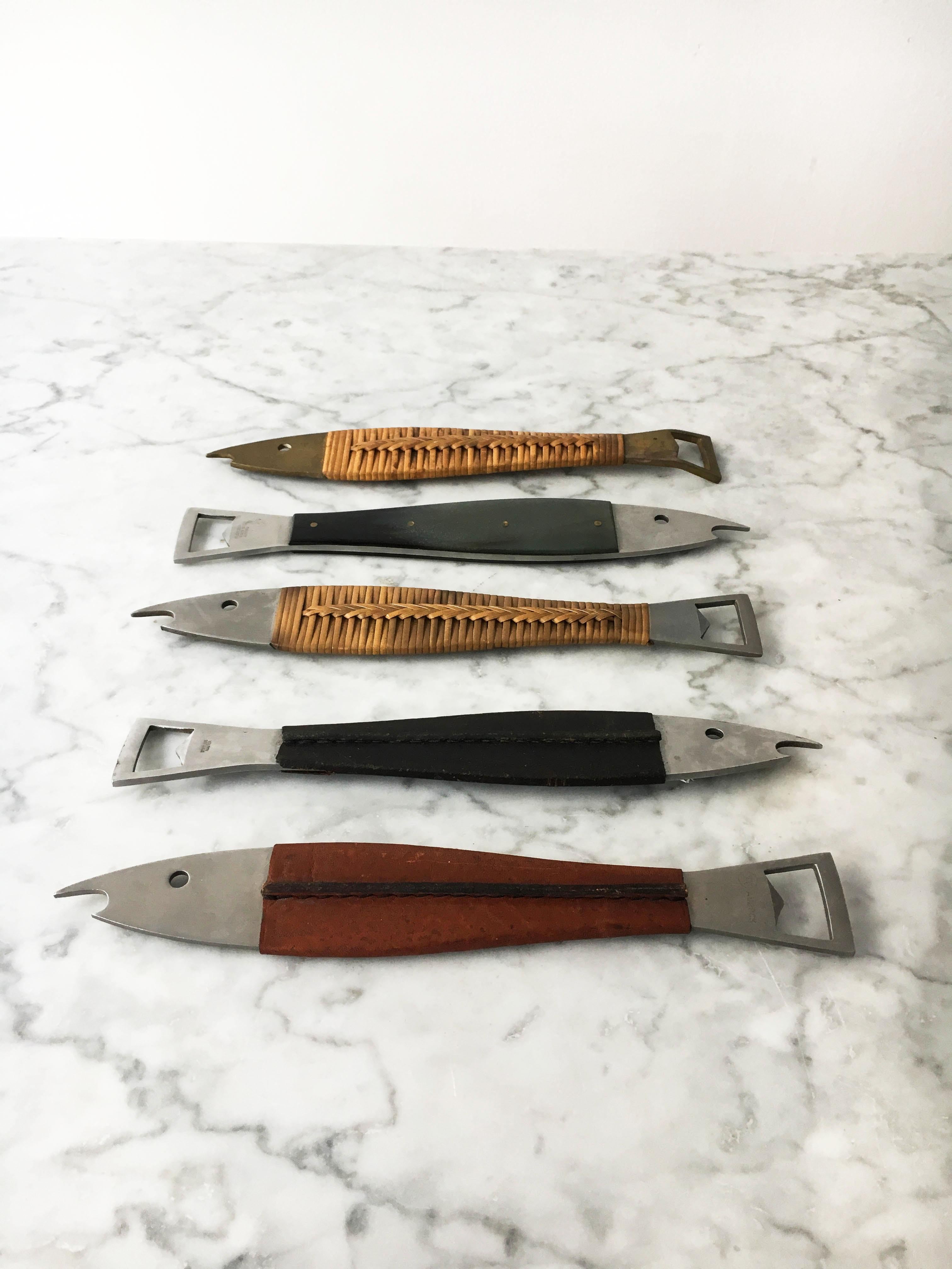 Collezione di cinque apribottiglie Carl Auböck II, modello '4687', Austria, anni '50 in vendita 2