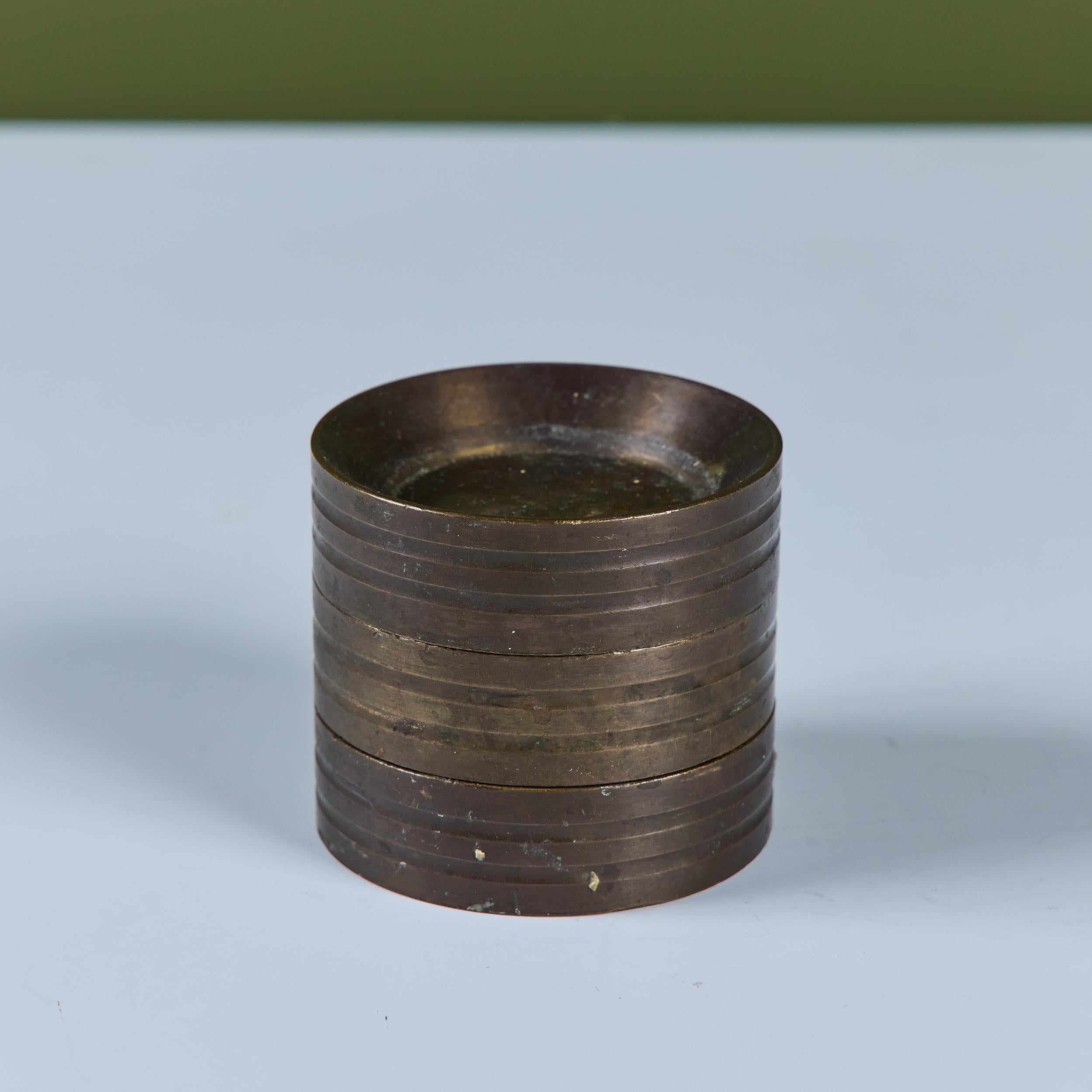 Set of Five Bronze Weights For Sale 4