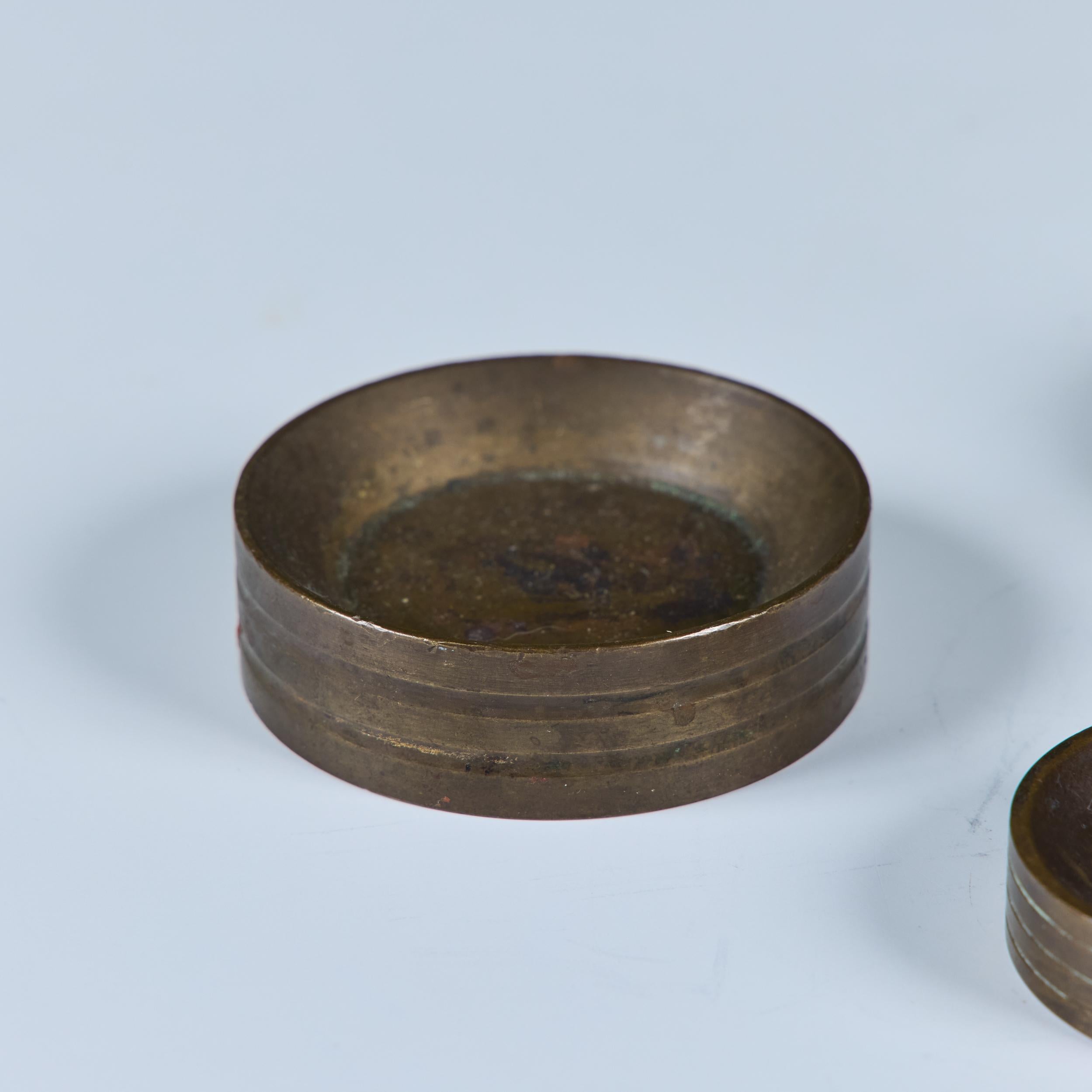 Set of Five Bronze Weights For Sale 9