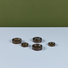 Set of Five Bronze Weights