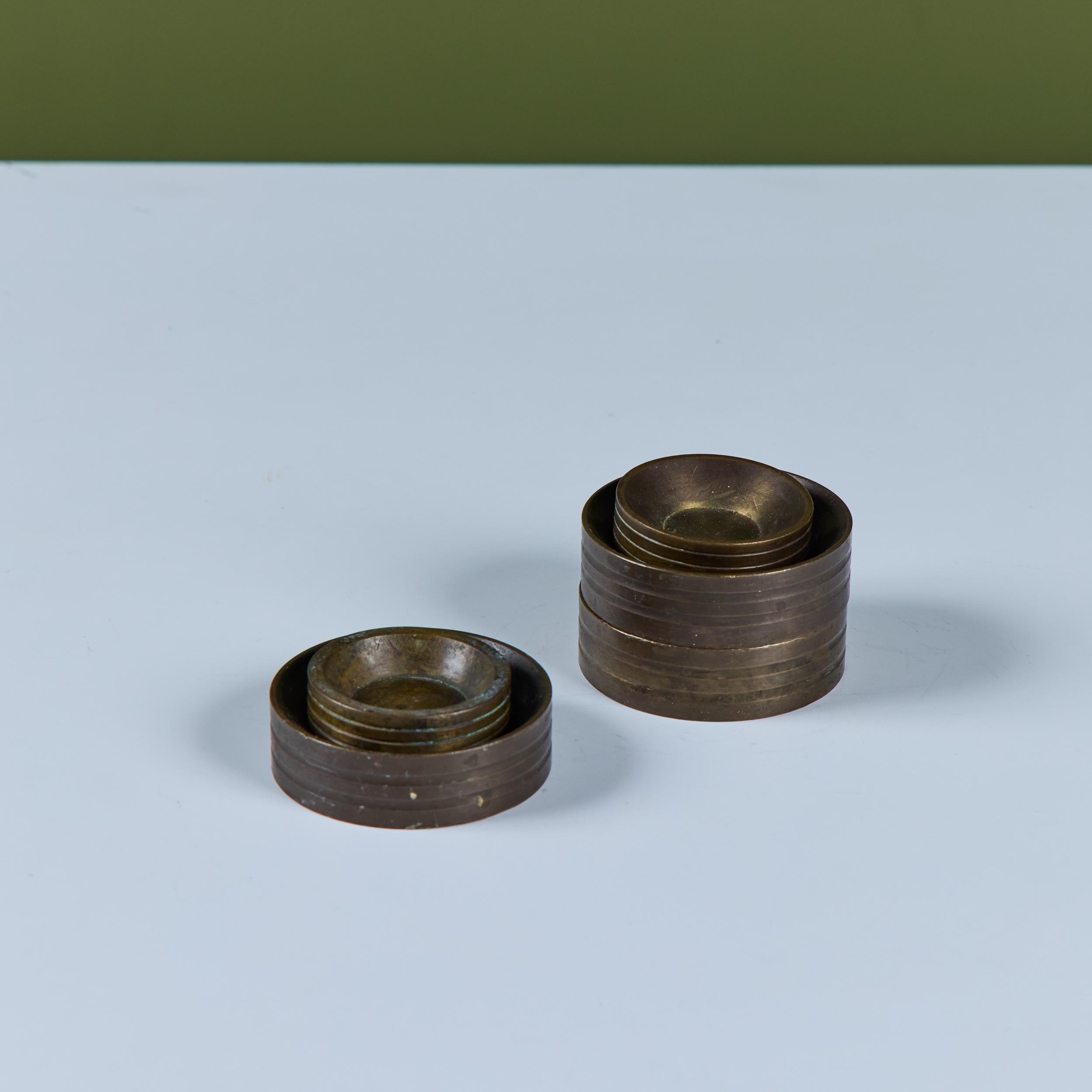 Set of Five Bronze Weights For Sale 2