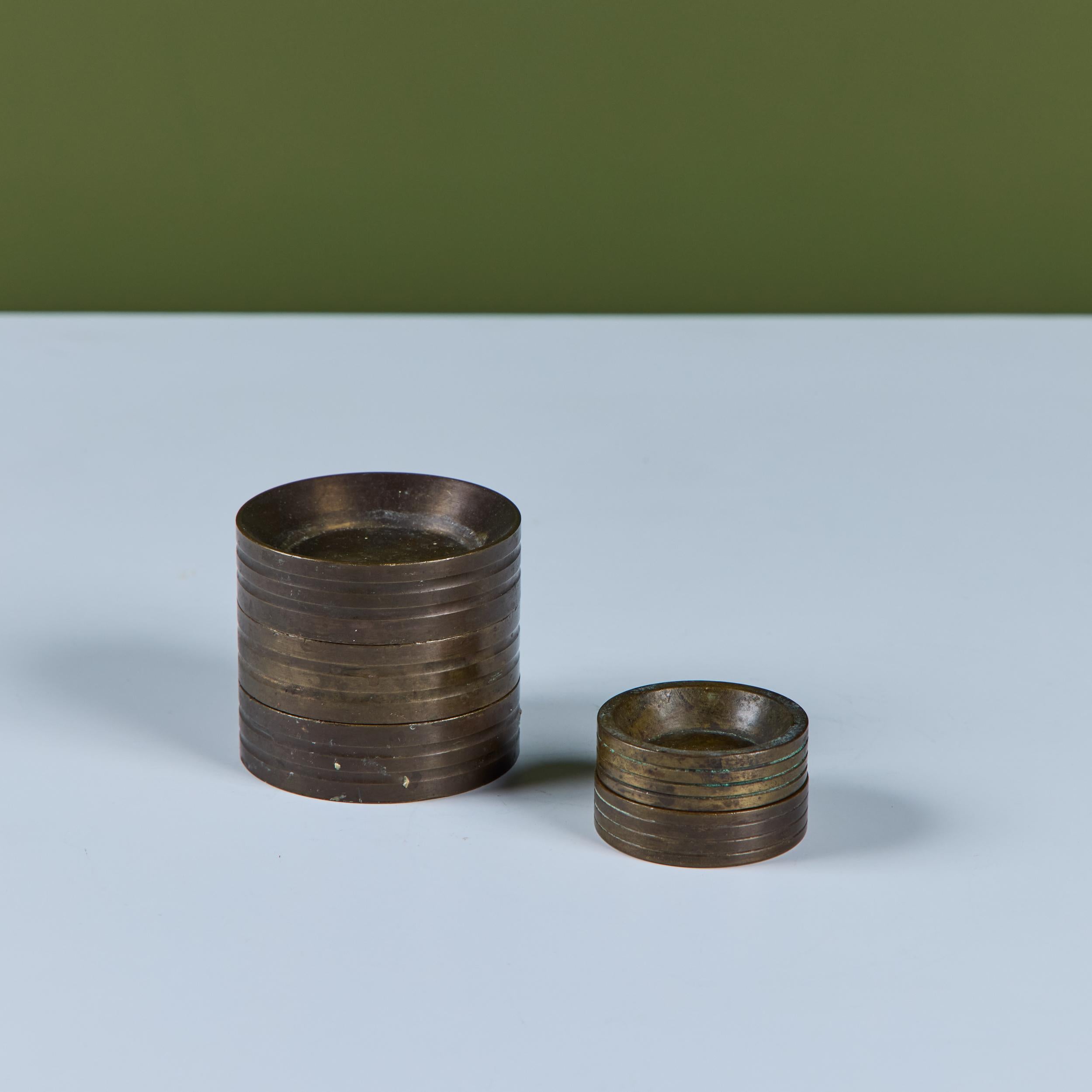 Set of Five Bronze Weights For Sale 3