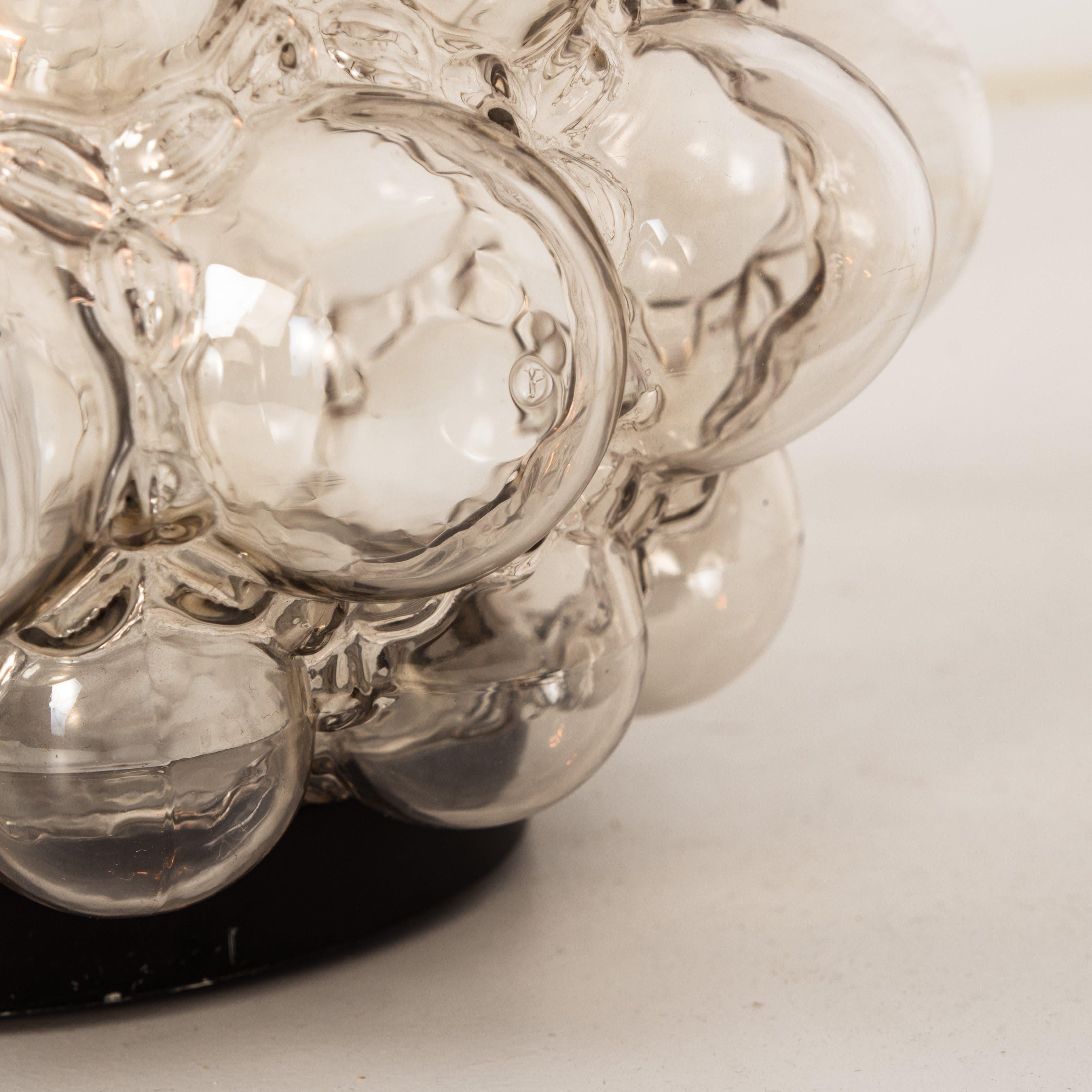 Set of Five Bubble Glass Fixtures Designed by Helena Tynell for Glashütte For Sale 9