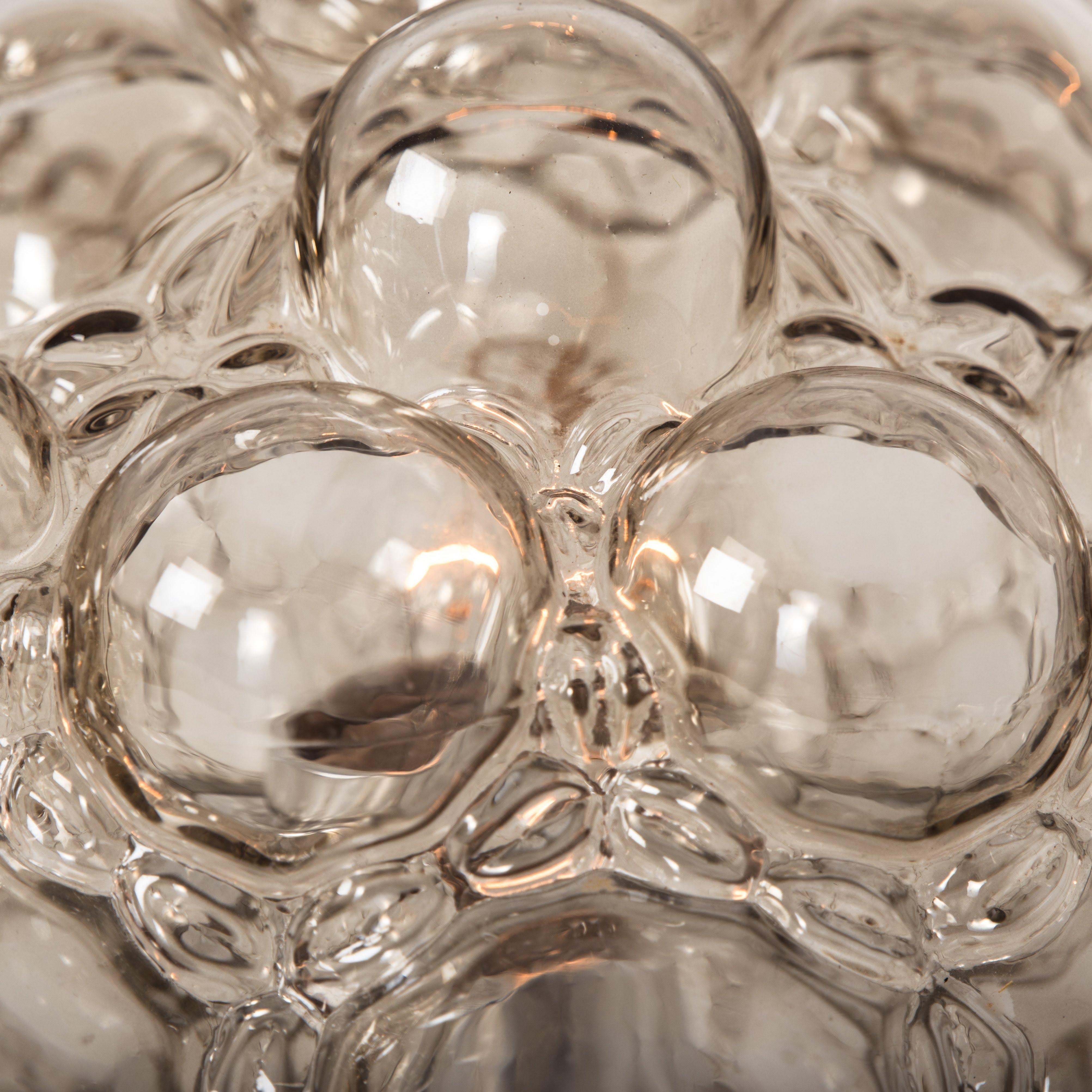 Set of Five Bubble Glass Fixtures Designed by Helena Tynell for Glashütte For Sale 10
