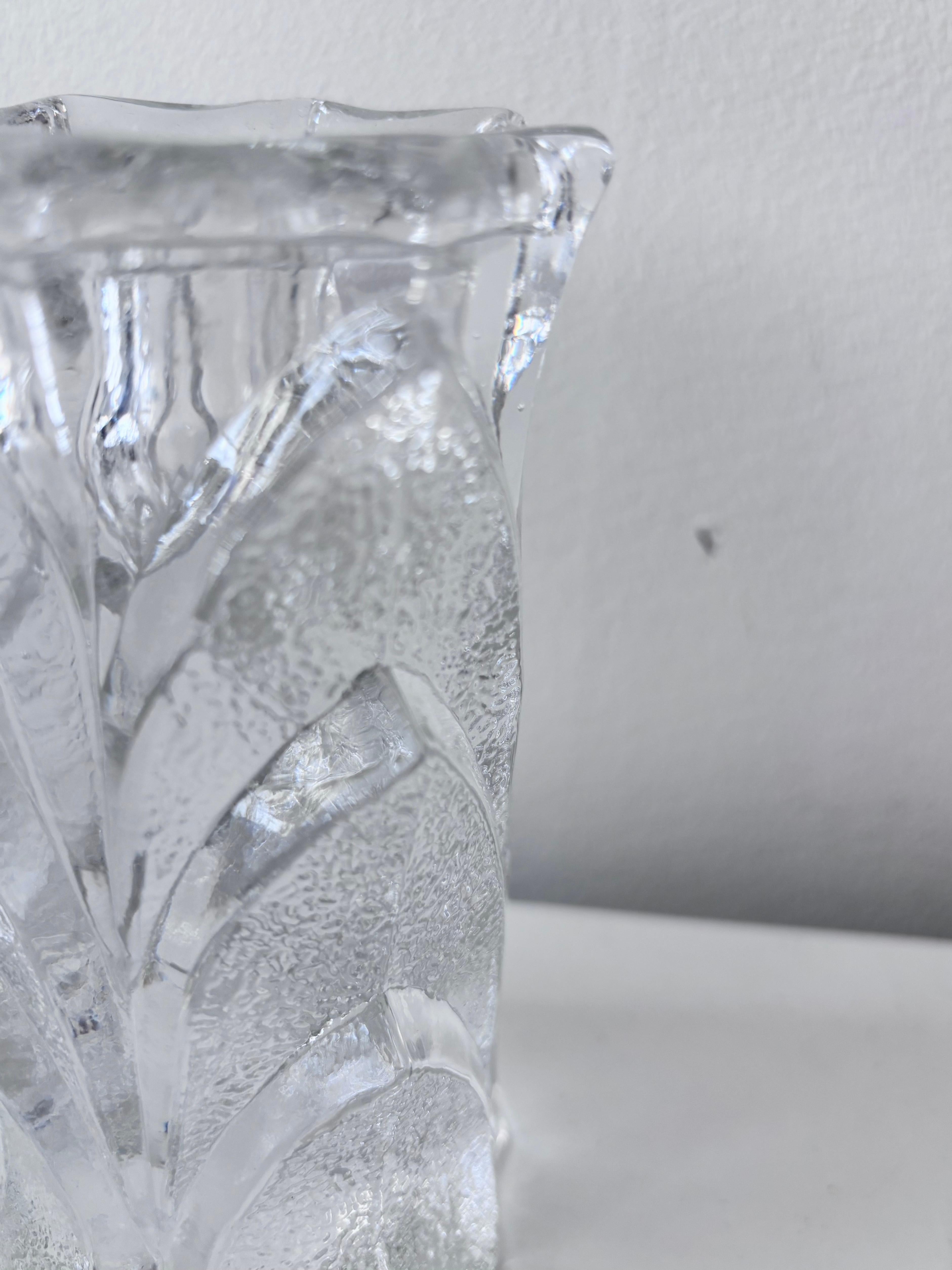 Set of Five “Capella” Crystal Candle Holders by Orrefors, Sweden For Sale 1