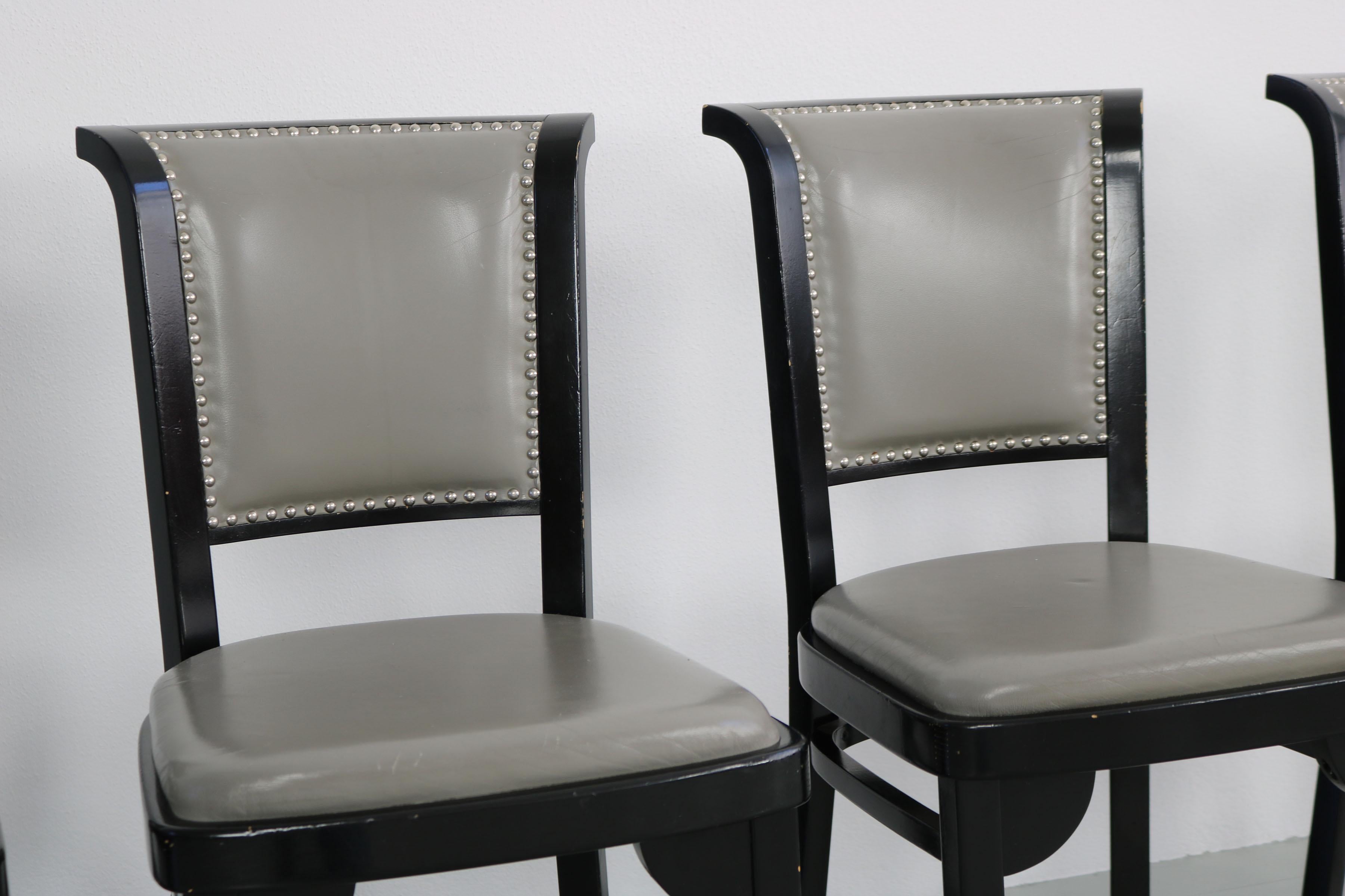 Set of Five Chairs by Thonet, Vienna For Sale 5