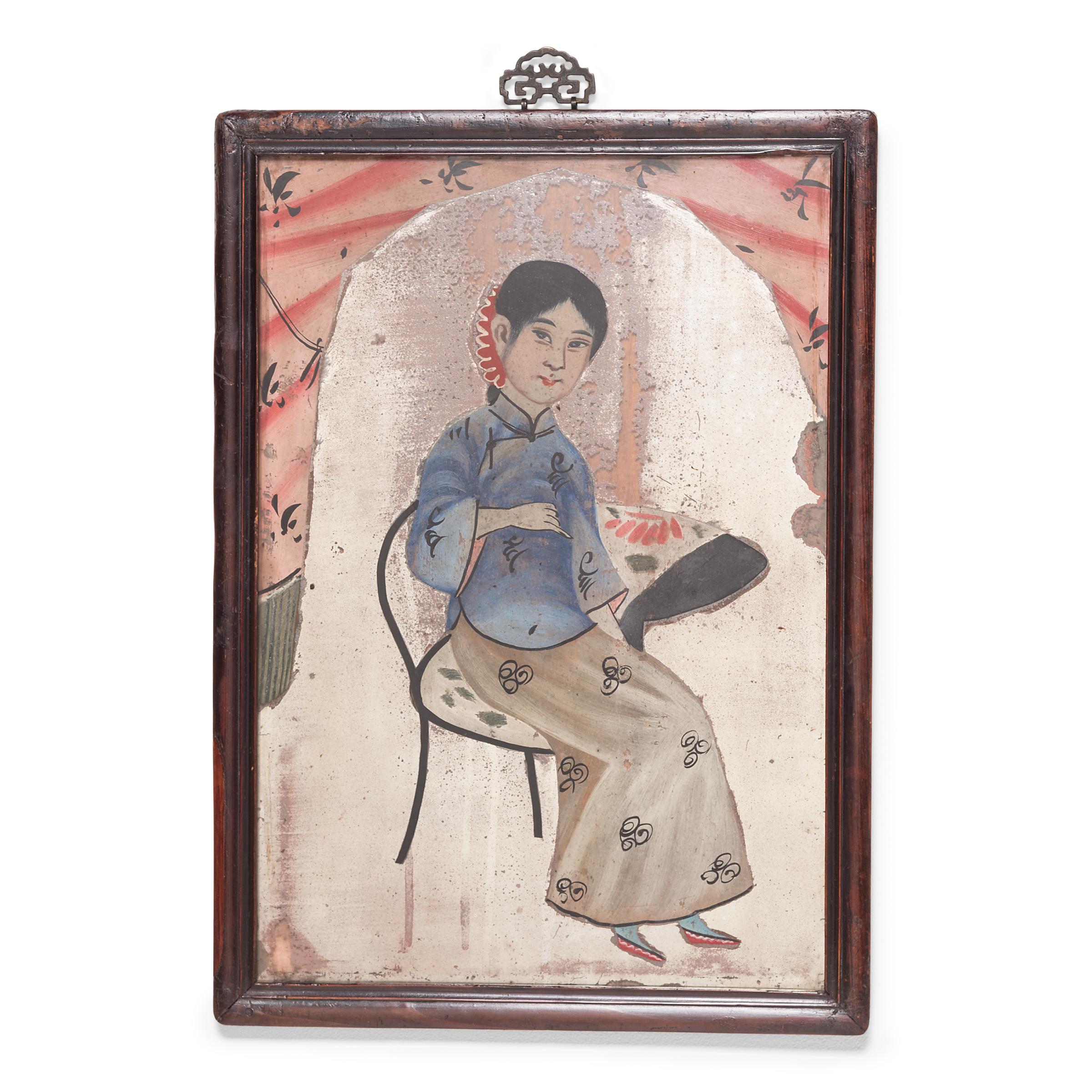 Thought to have developed during the Italian Renaissance, reverse glass painting spread throughout Europe and remained popular for centuries afterwards. During the Qing dynasty, Chinese emperors became fascinated with Western art forms and