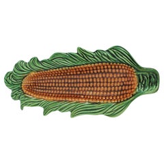 Set of Five Corn on the Cob Dishes in Glazed Ceramic, 1960