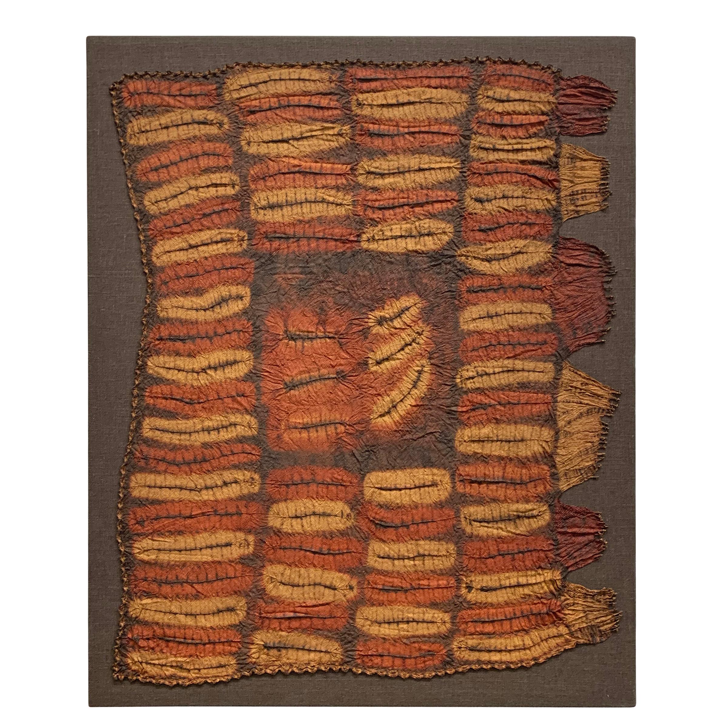 Tribal Set of Five Dida Tie-Dyed Ceremonial Kerchiefs