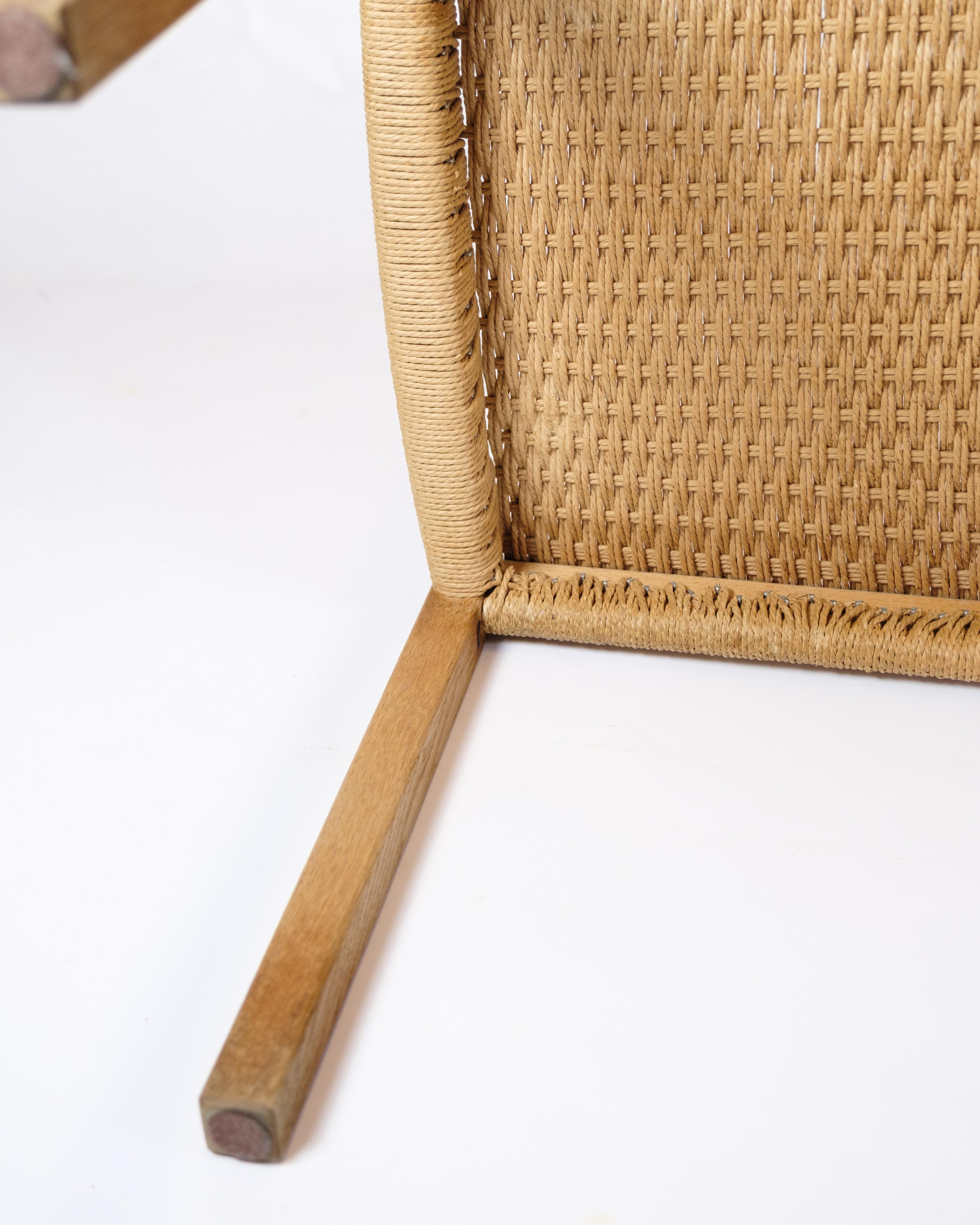 Set di cinque sedie da pranzo modello 401 in Oak di Jørgen H. Møller degli anni '60 in vendita 2