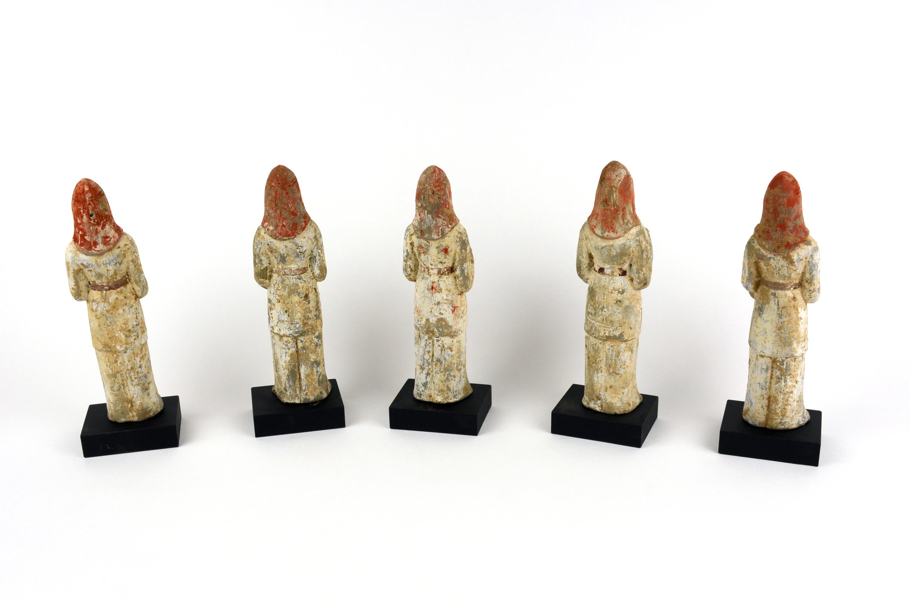 Set of Five Eastern Wei Musicians In Good Condition For Sale In Santa Monica, CA