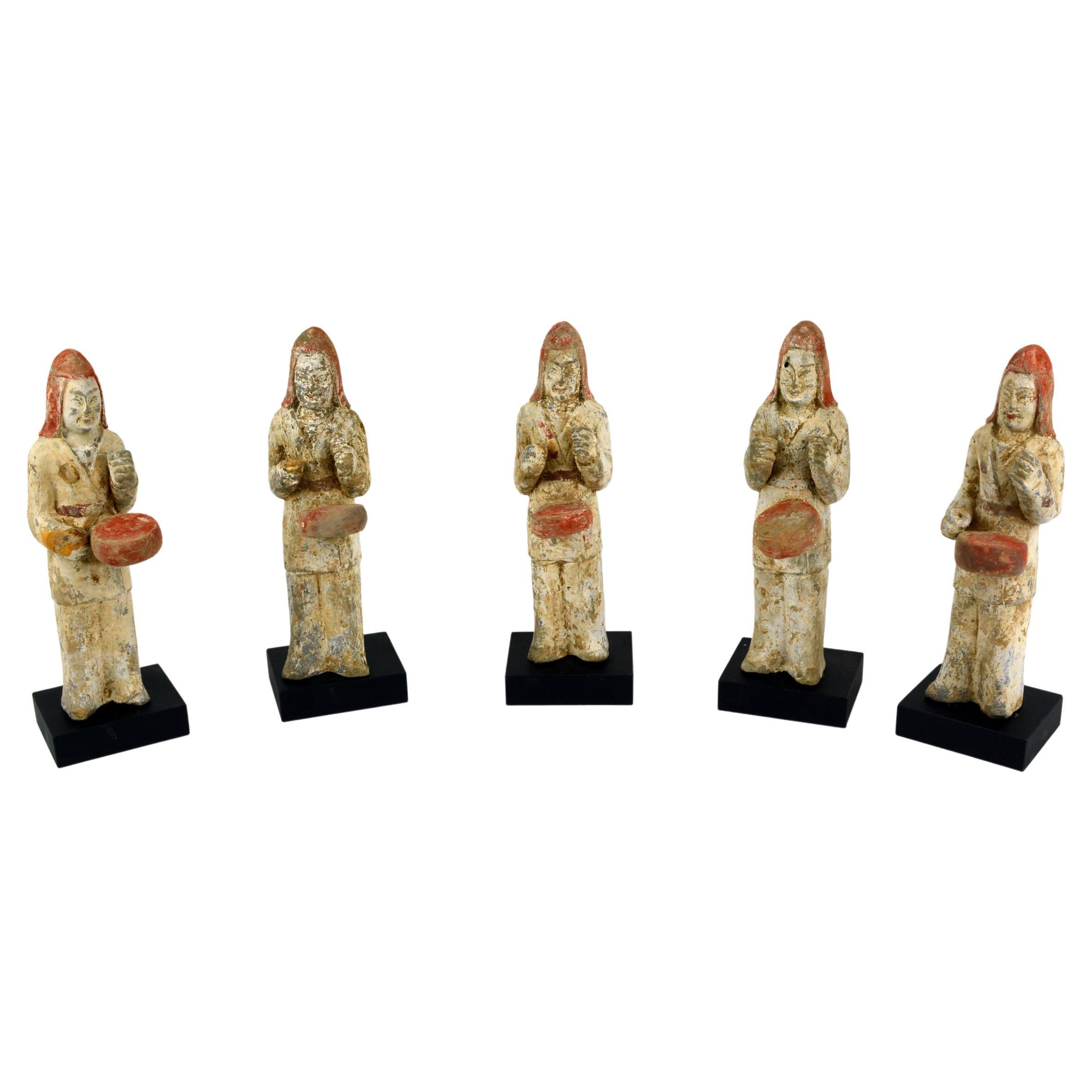 Set of Five Eastern Wei Musicians For Sale
