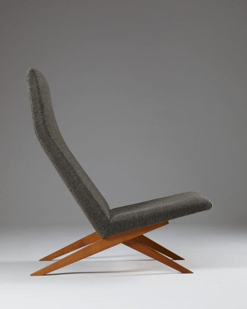 Set of Five Easy Chairs Designed by Bodil Kjaer for Harbo Sølvsten, Denmark For Sale 3