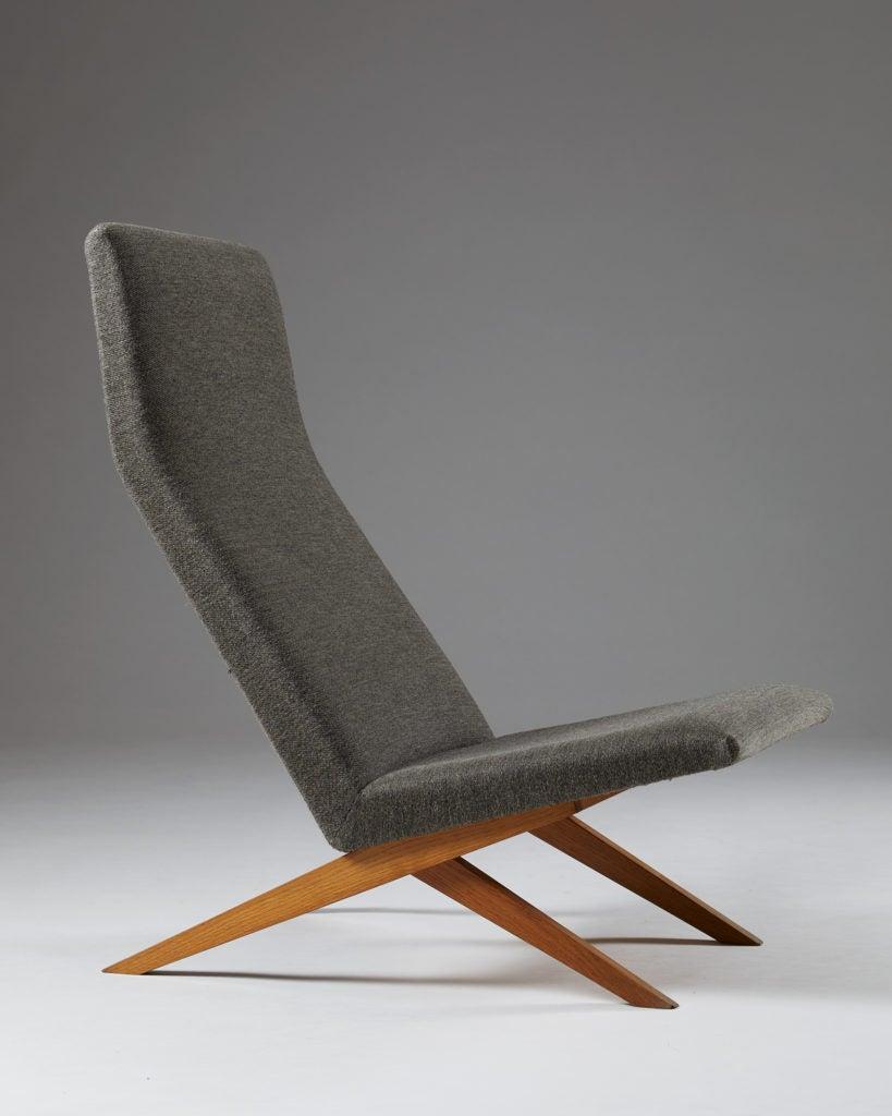Set of Five Easy Chairs Designed by Bodil Kjaer for Harbo Sølvsten, Denmark For Sale 1