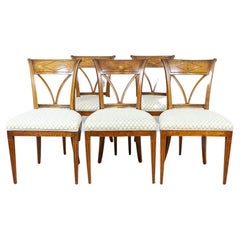 Set of Five Elm Chairs from the Early 20th Century