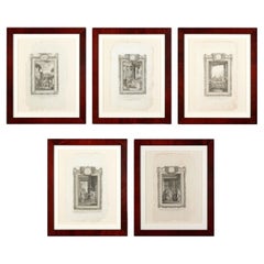 Set of Five Engravings from the American Edition of Flavius Josephus, 1795