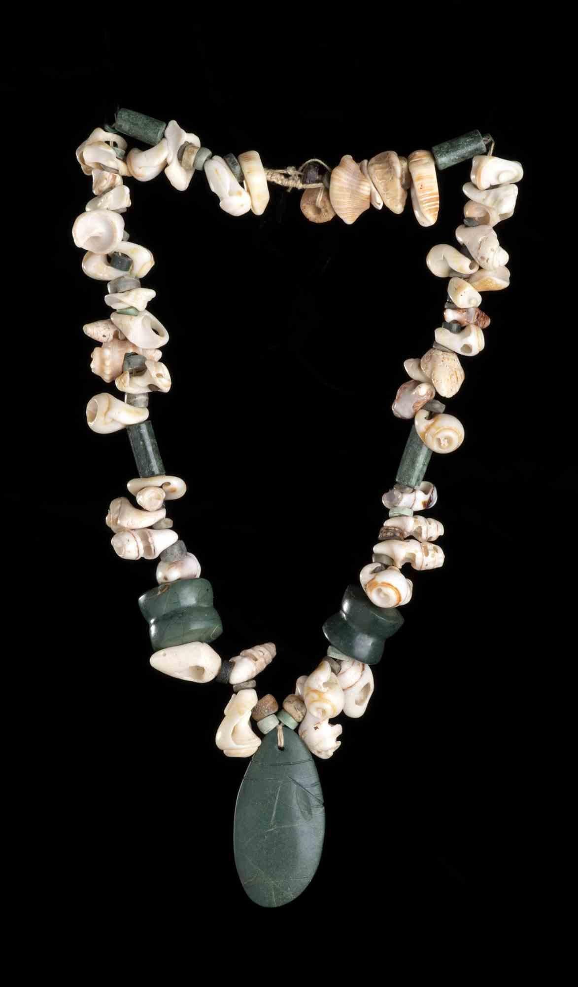 Italian Set of Five Ethnic Necklaces in Different Materials, Early 20th Century