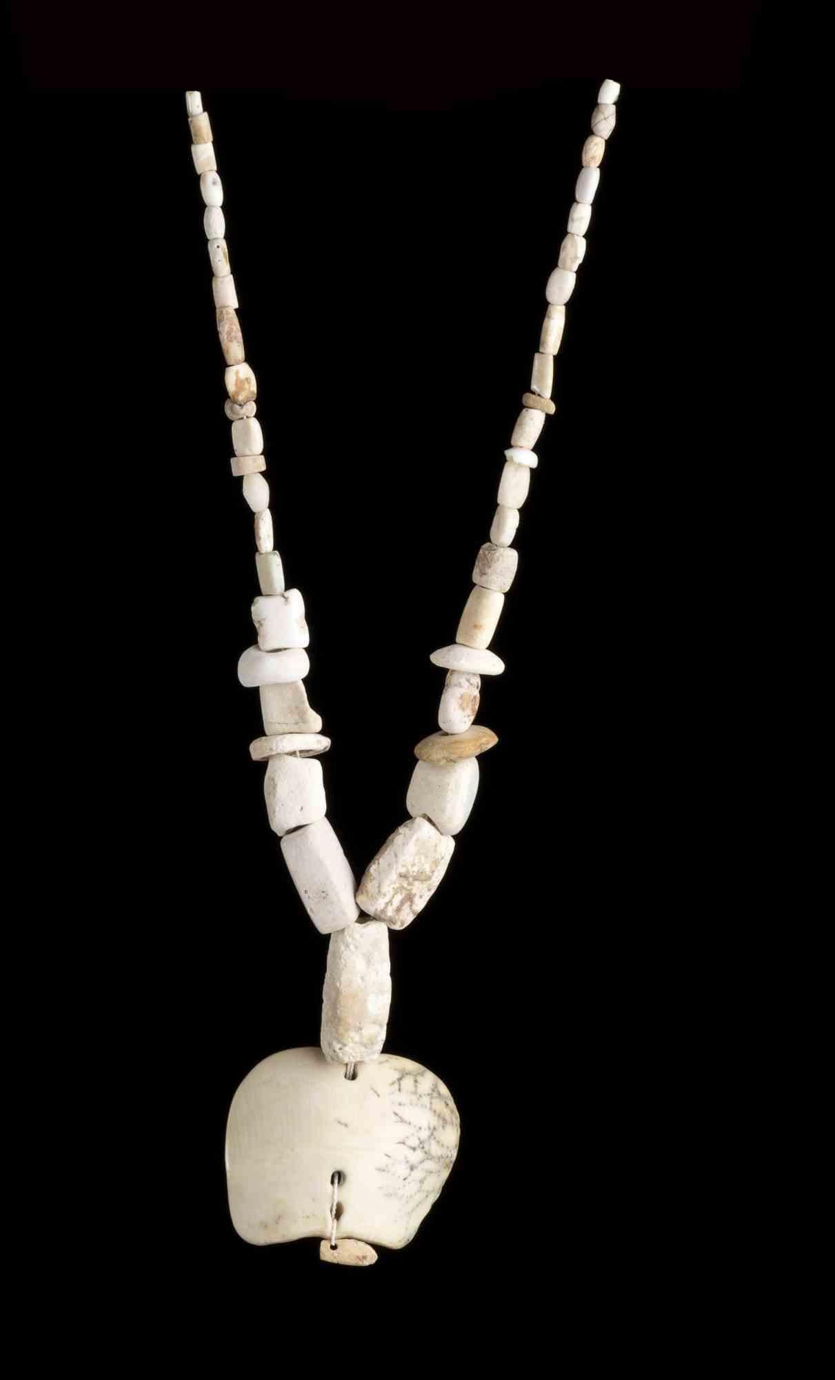 Central American Set of Five Ethnic Necklaces in Different Materials, Early 20th Century
