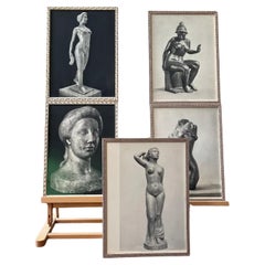 Set of Five Framed Photogravure, by Aristide Maillol