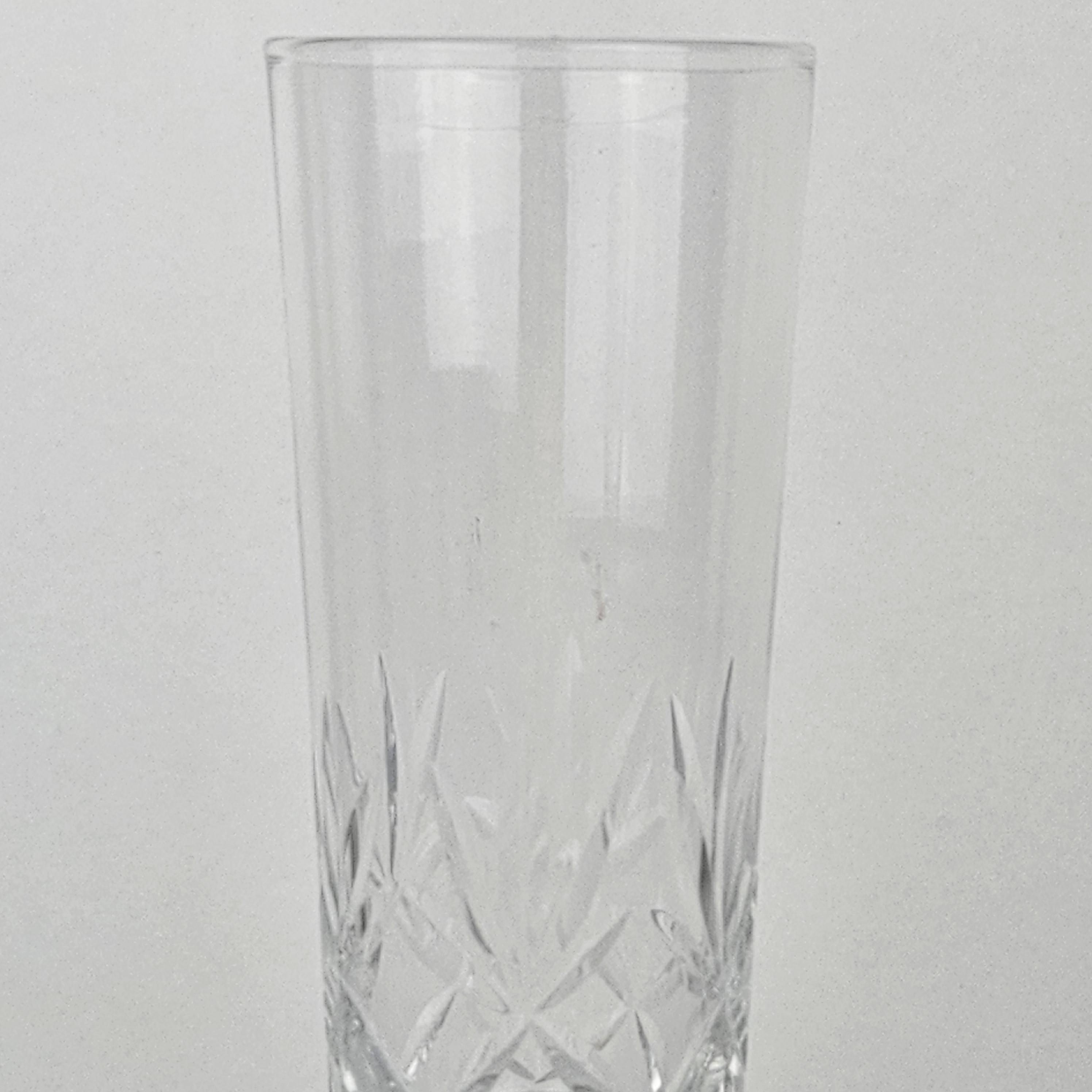 Set di cinque flûte da champagne francesi in vetro di cristallo, 1890 ca. 1890 in vendita 4