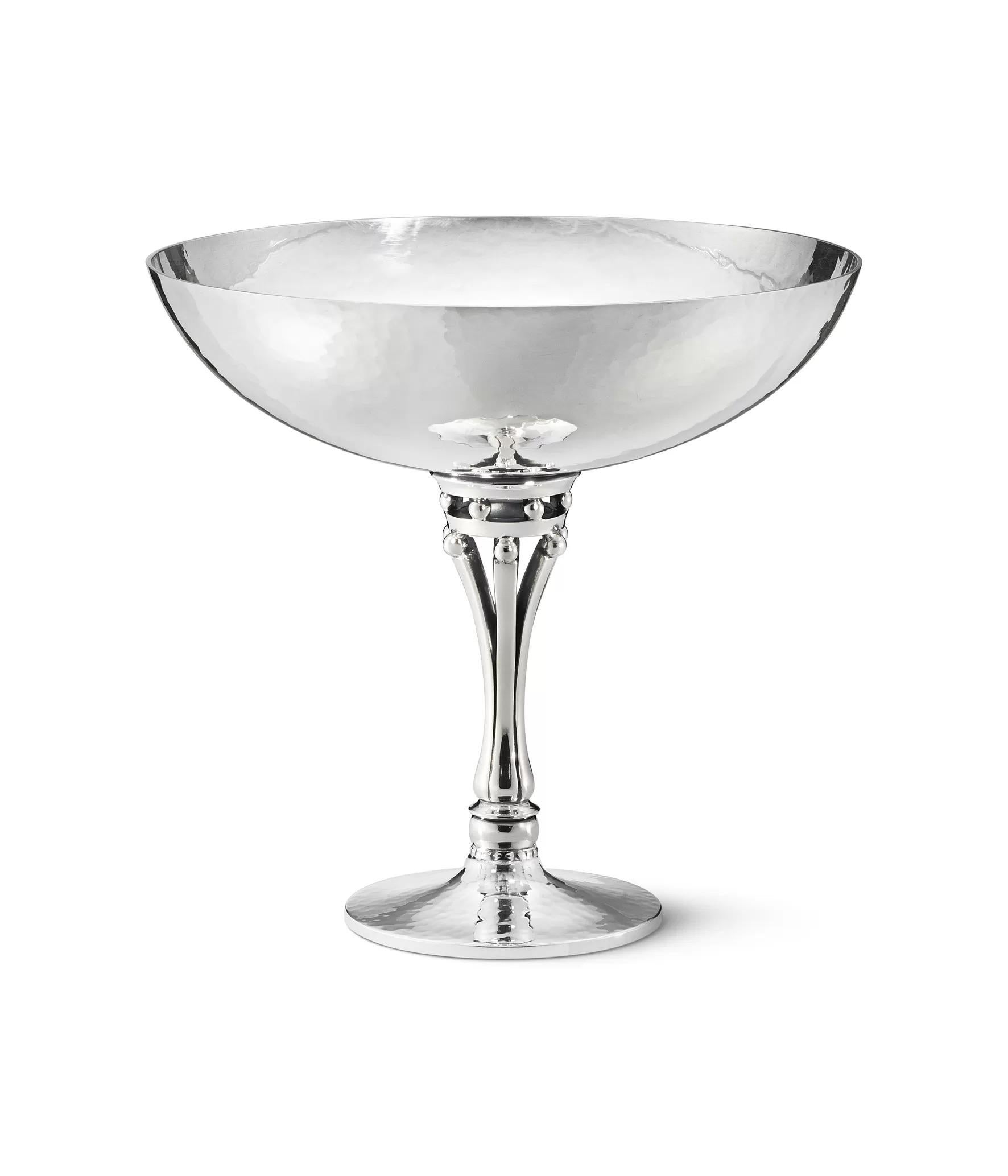 Art Deco Set of five Georg Jensen Sterling Silver Champagne/Dessert Coupes 532D For Sale