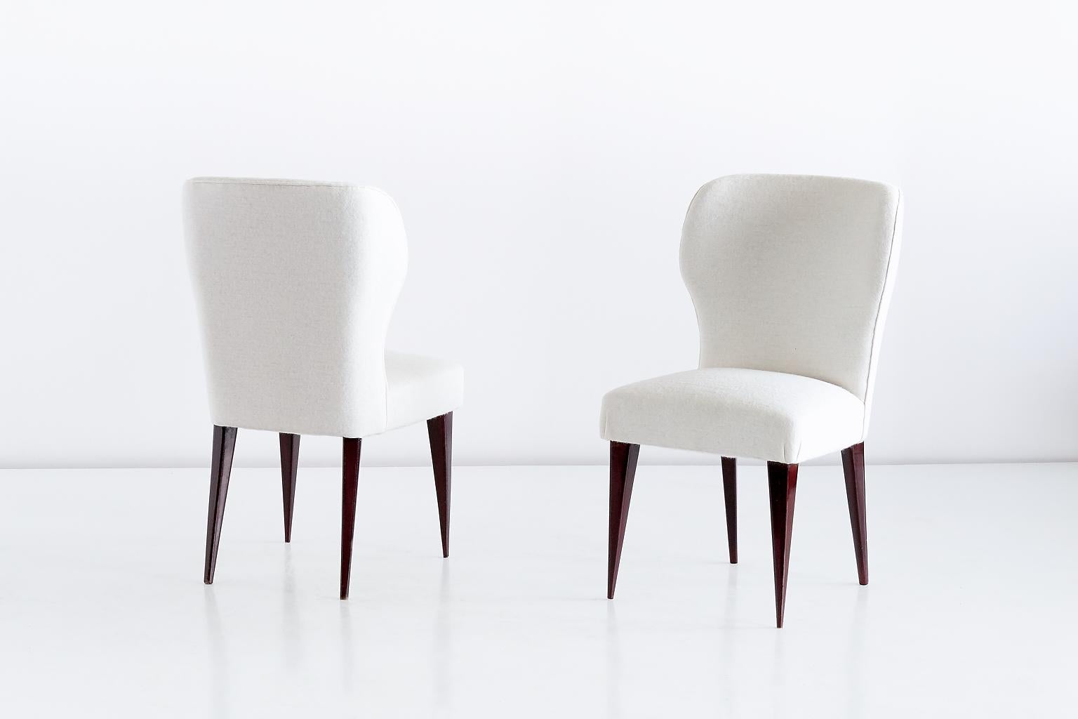 Set of Five Gio Ponti Dining Chairs for Casa e Giardino, Italy, 1942 1