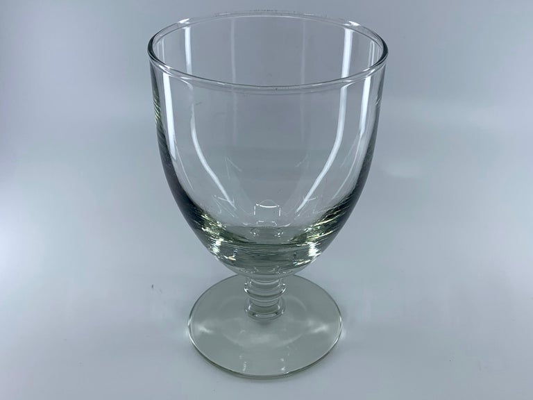 Set of Five Glass Goblets In Good Condition For Sale In New York, NY