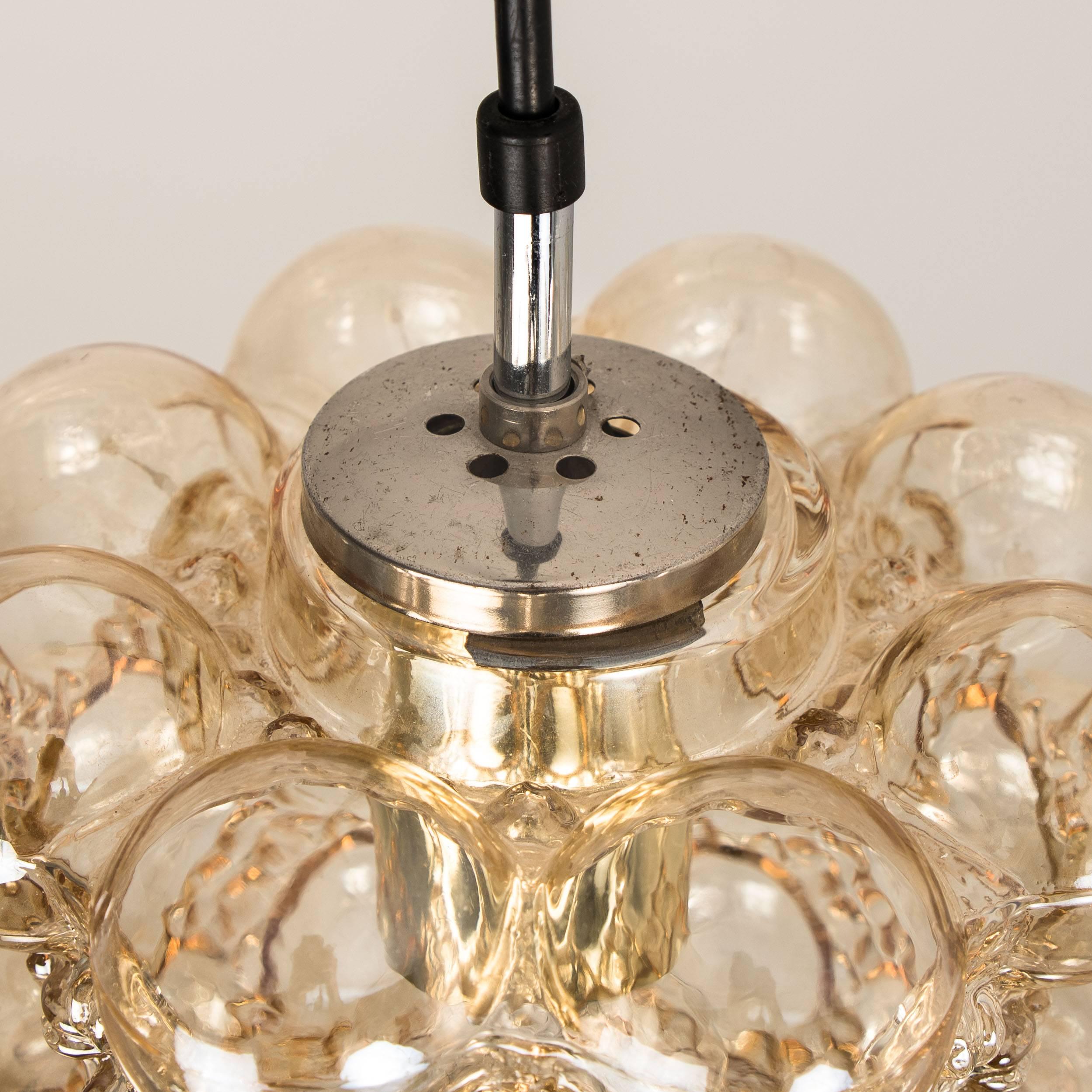 Set of Five-Glass Light Fixtures by Helena Tynell for Glashütte Limburg, 1960 For Sale 4