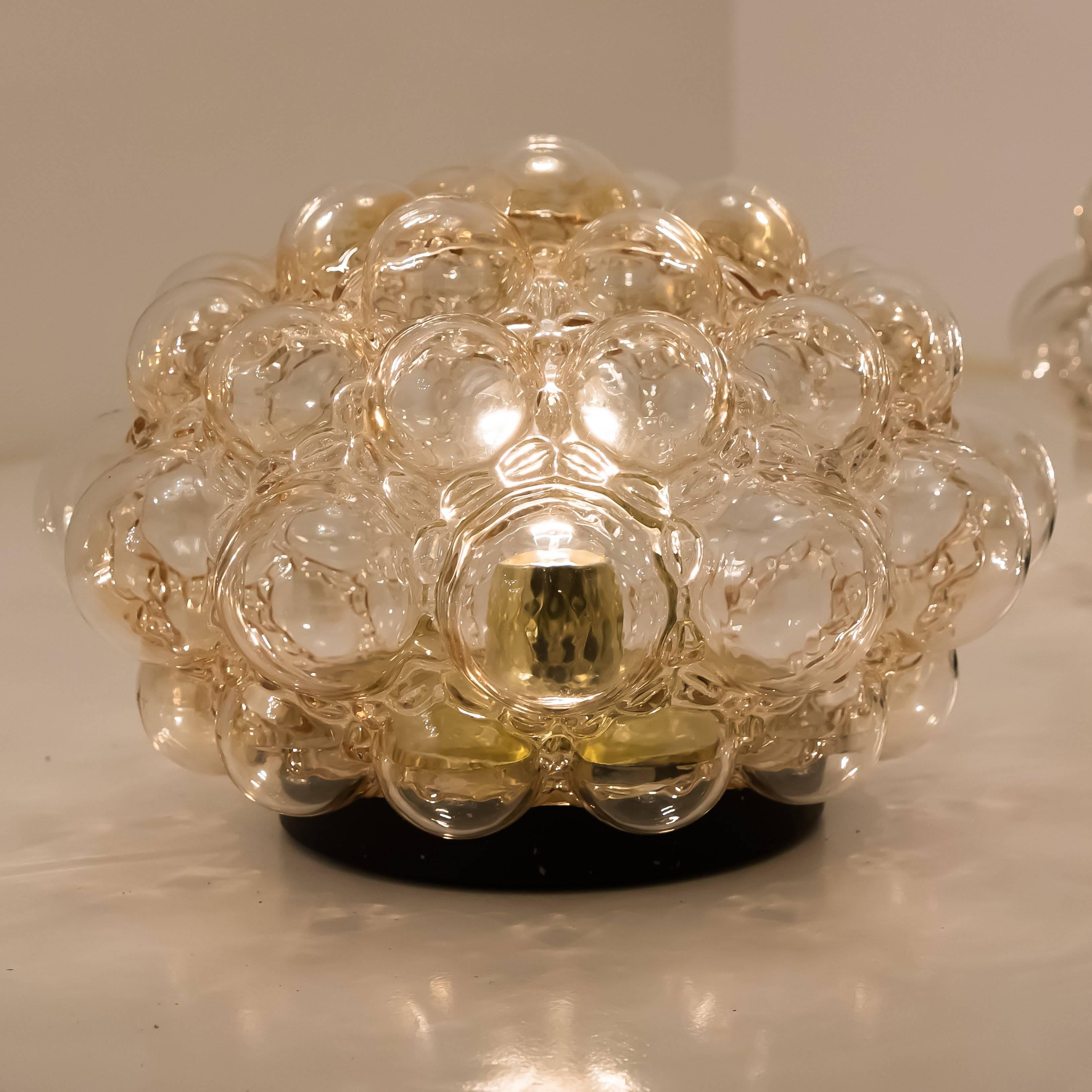 Set of Five-Glass Light Fixtures by Helena Tynell for Glashütte Limburg, 1960 For Sale 7