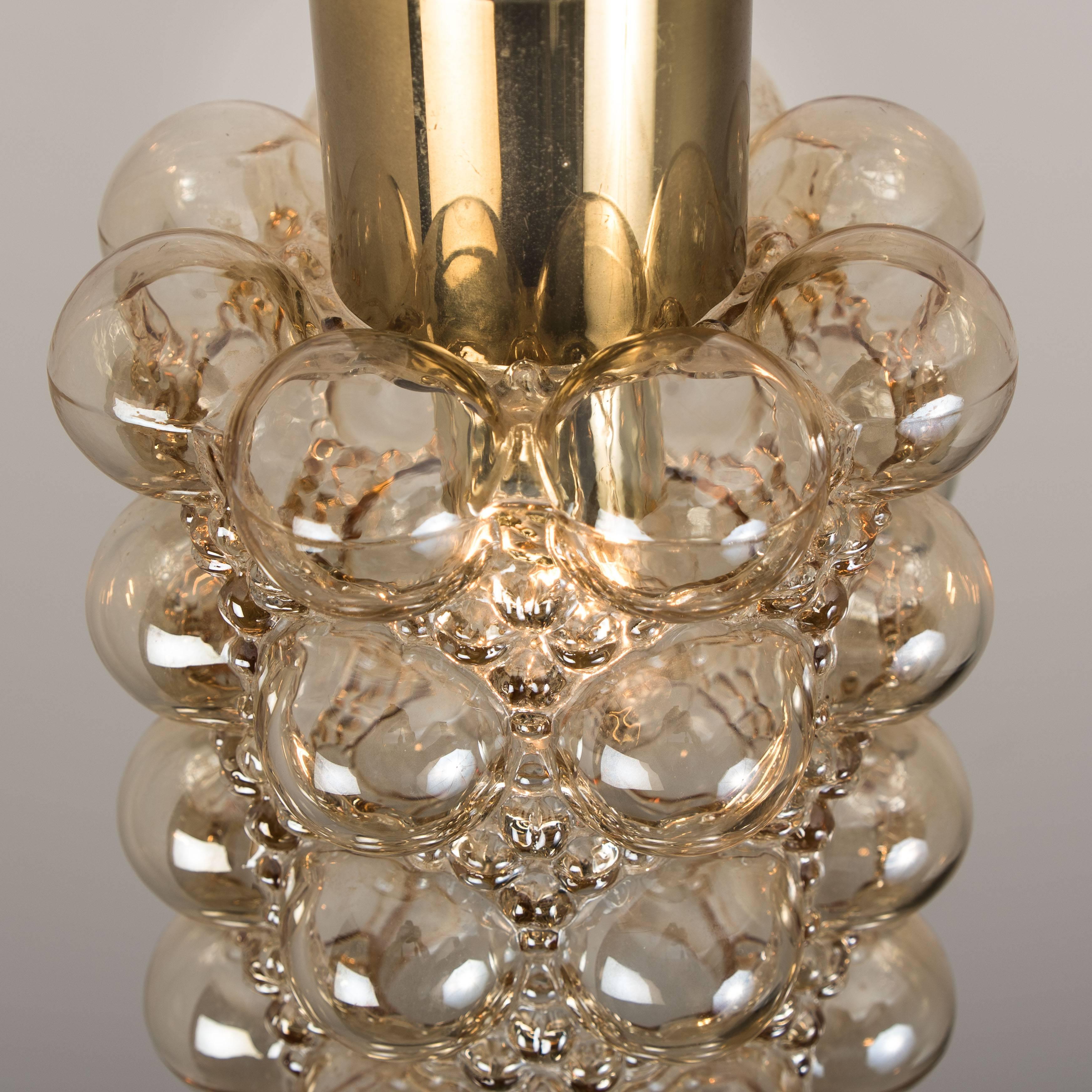 Set of Five-Glass Light Fixtures by Helena Tynell for Glashütte Limburg, 1960 For Sale 2