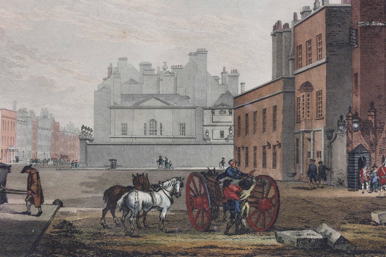 Edward Rooker Set of Five Handcolored Engravings of London by Edward Rooker For Sale ...