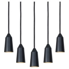 Set of Five Henrik Tengler 3492-8 Massiv Black EDT by Konsthantverk