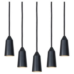 Set da cinque Henrik Tengler 3492-8 Massiv Black EDT di Konsthantverk